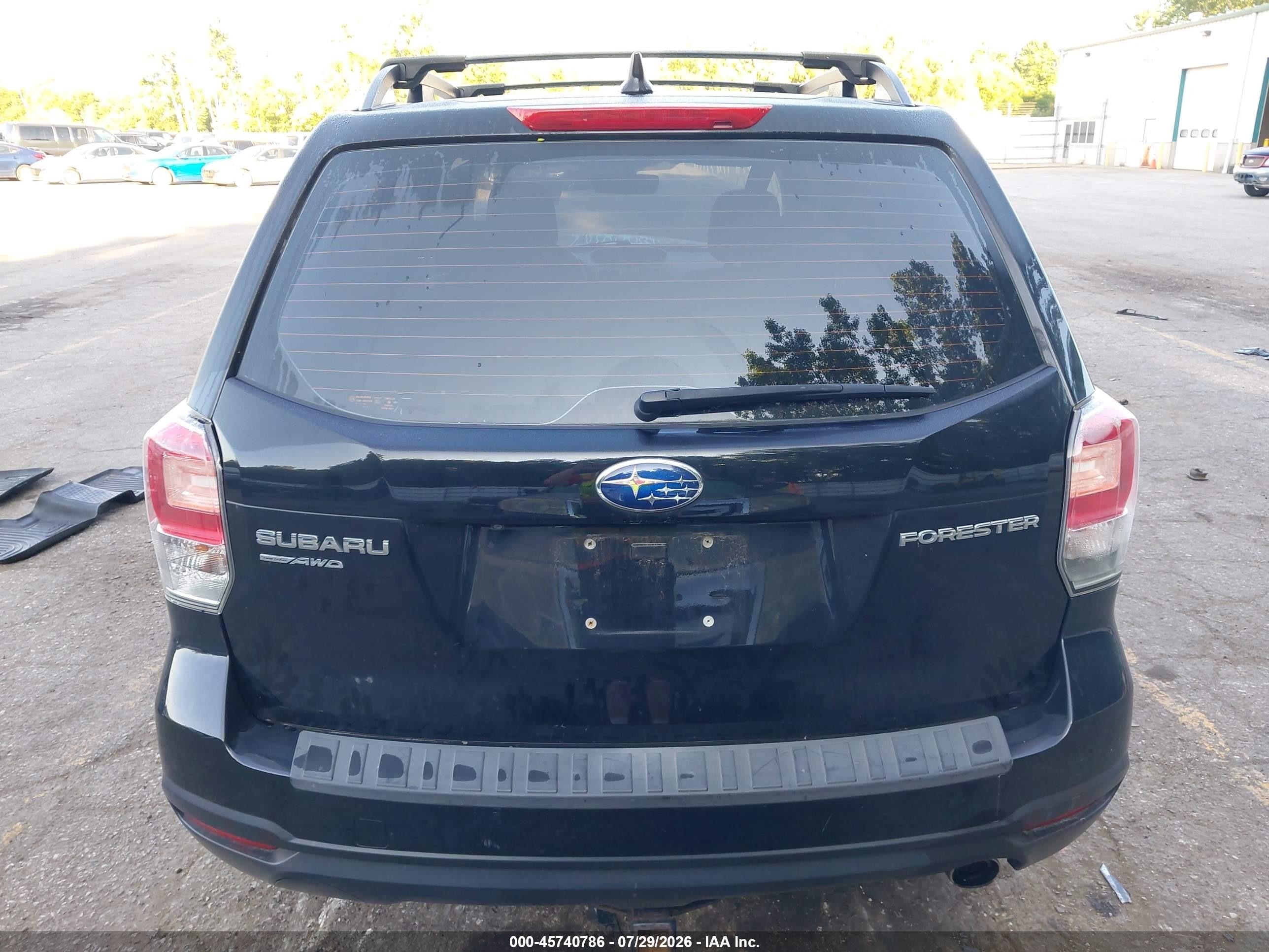 2018 Subaru Forester 2.5i Black vin: JF2SJABC4JH535887