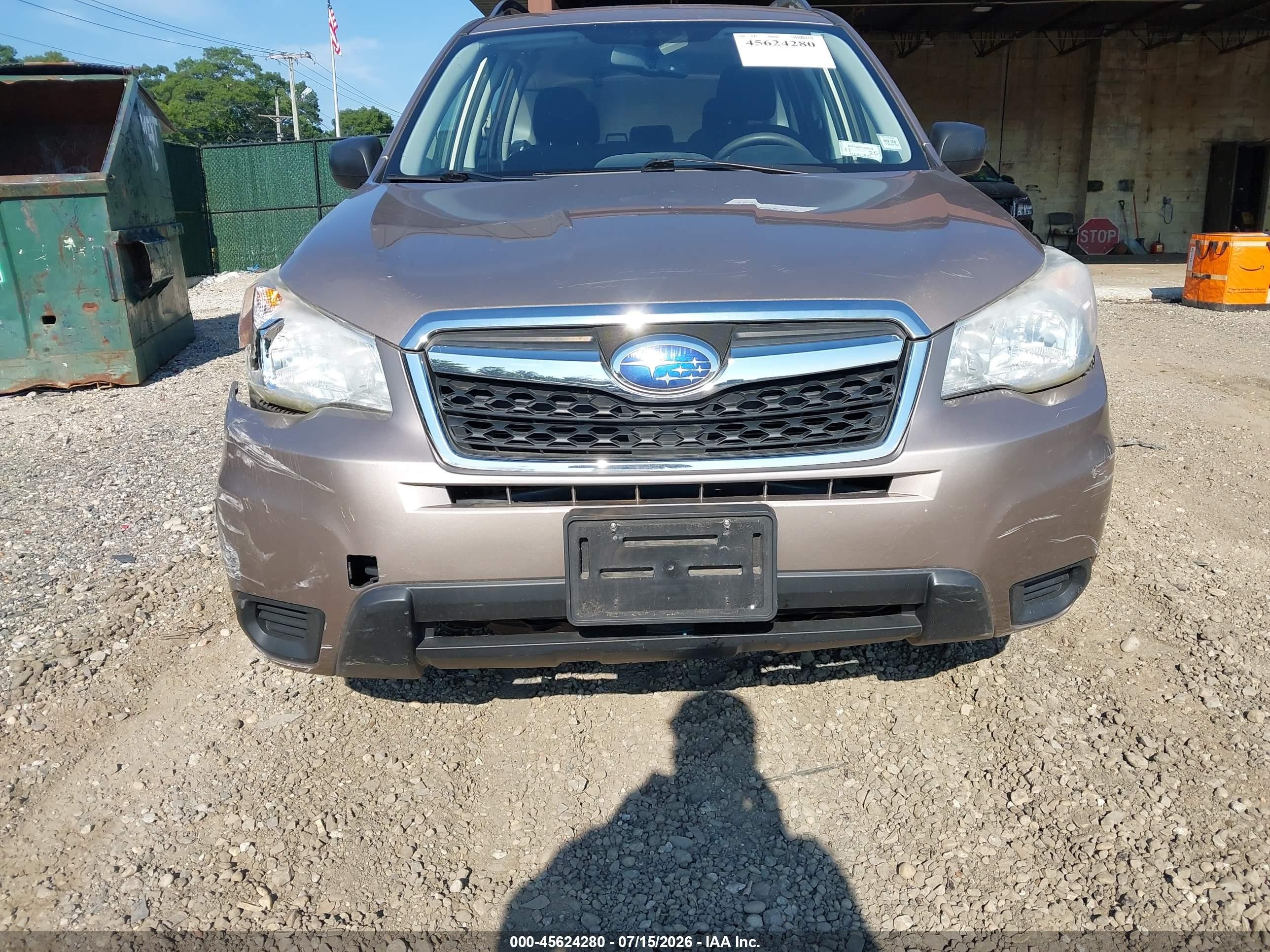 2015 Subaru Forester 2.5i Бежевый vin: JF2SJABC5FH545562