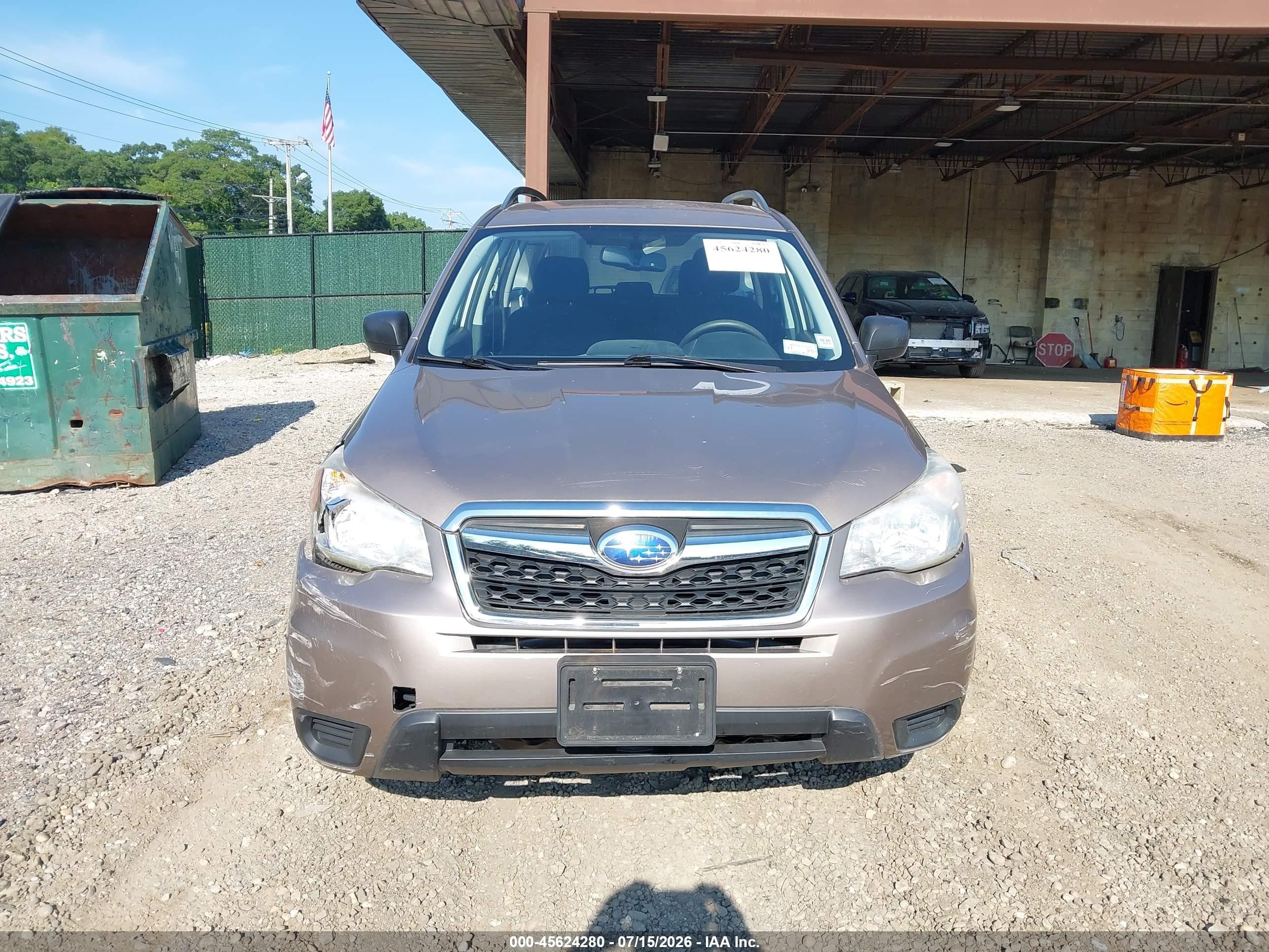 2015 Subaru Forester 2.5i Бежевый vin: JF2SJABC5FH545562