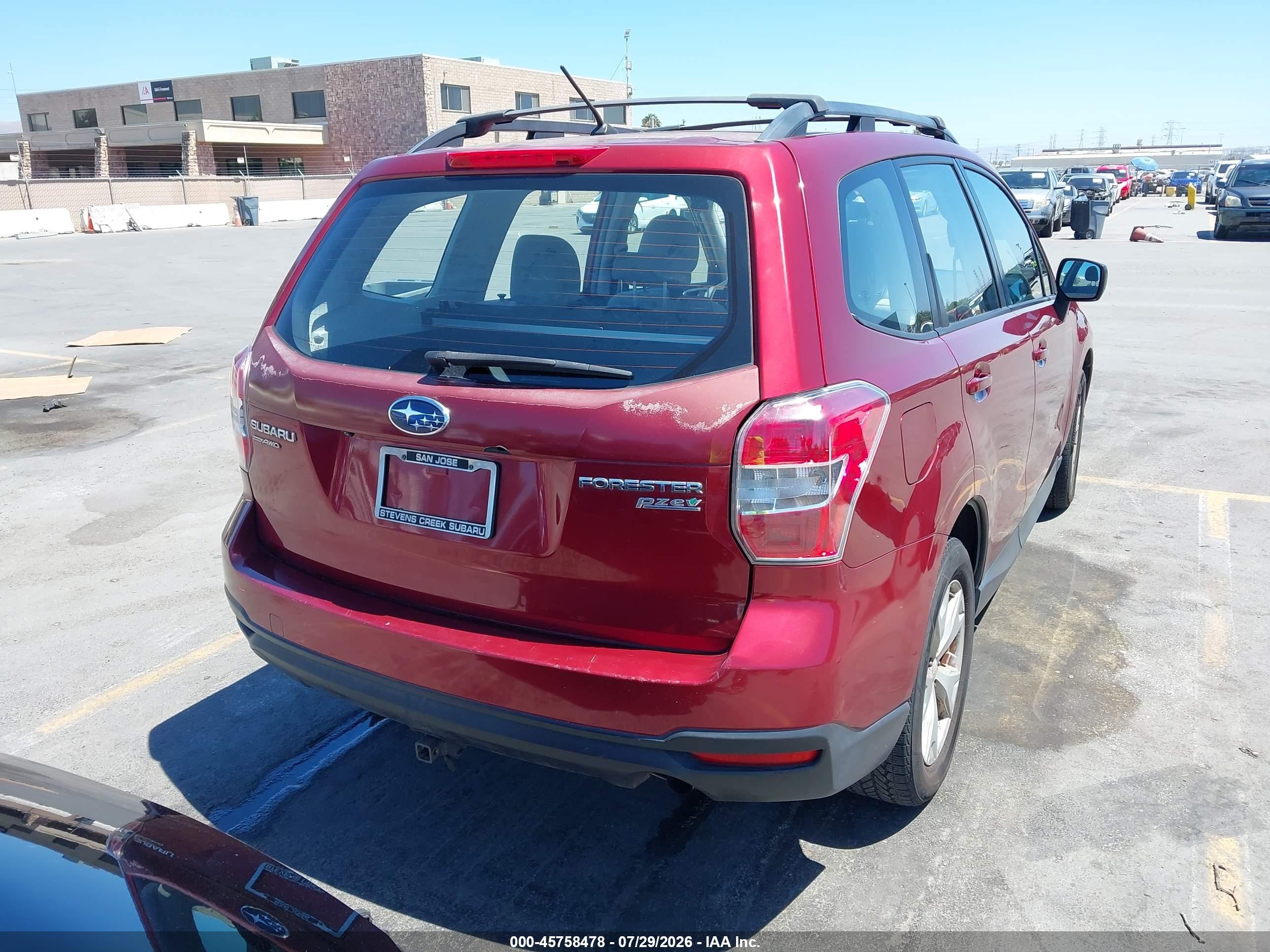 2015 Subaru Forester 2.5i Maroon vin: JF2SJABC5FH841780