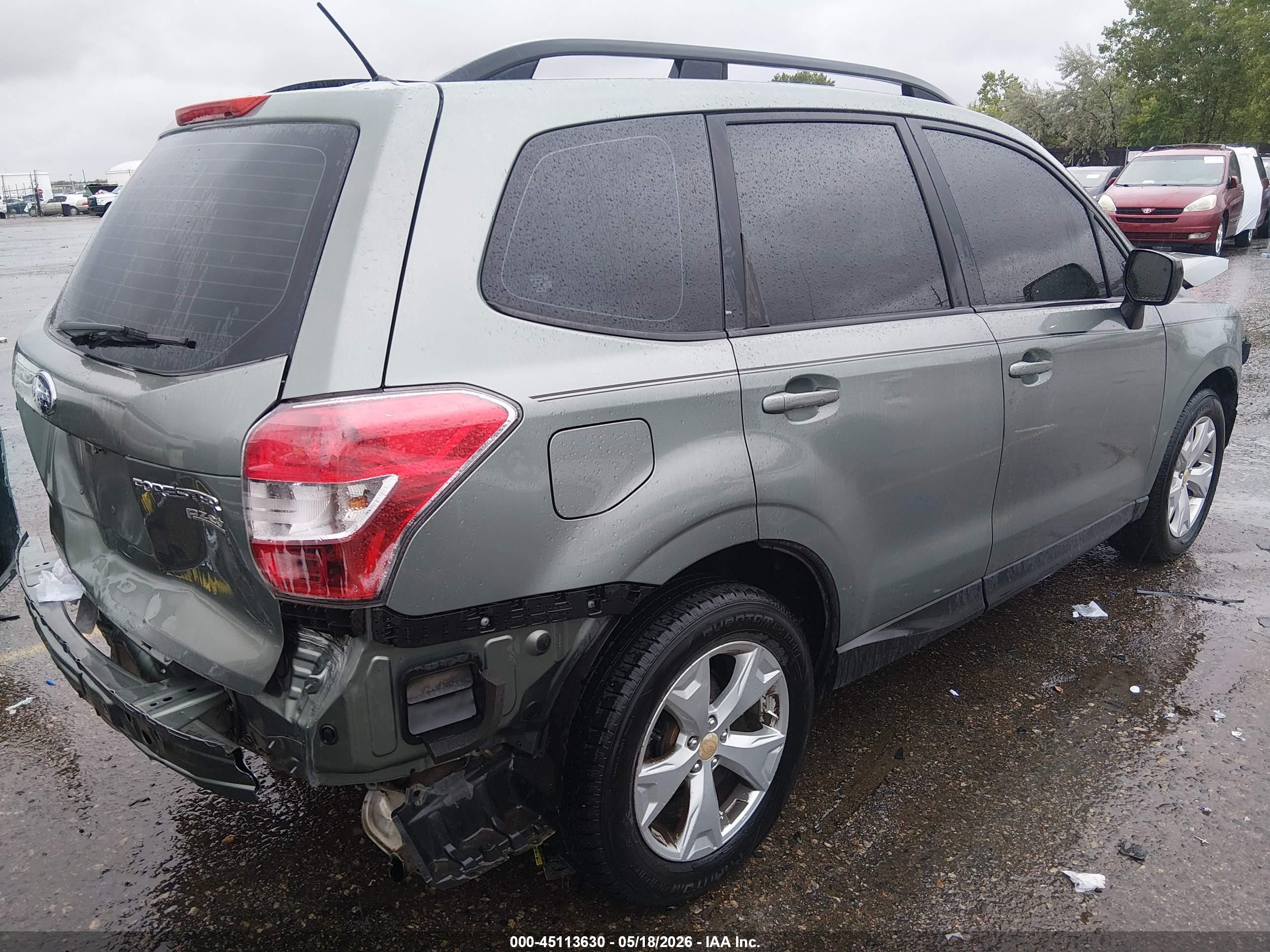 2015 Subaru Forester 2.5i Green vin: JF2SJABC6FH422885