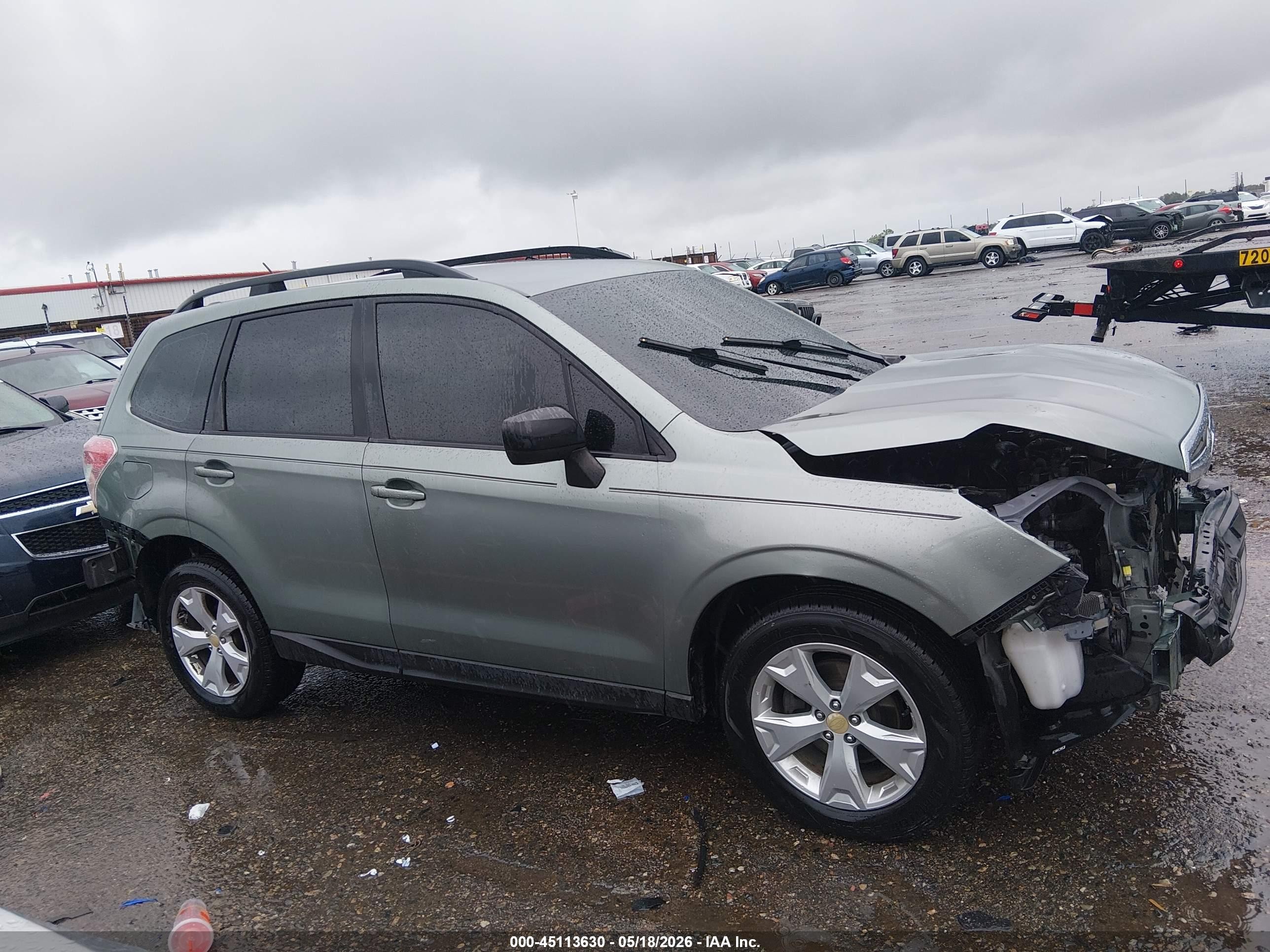 2015 Subaru Forester 2.5i Green vin: JF2SJABC6FH422885