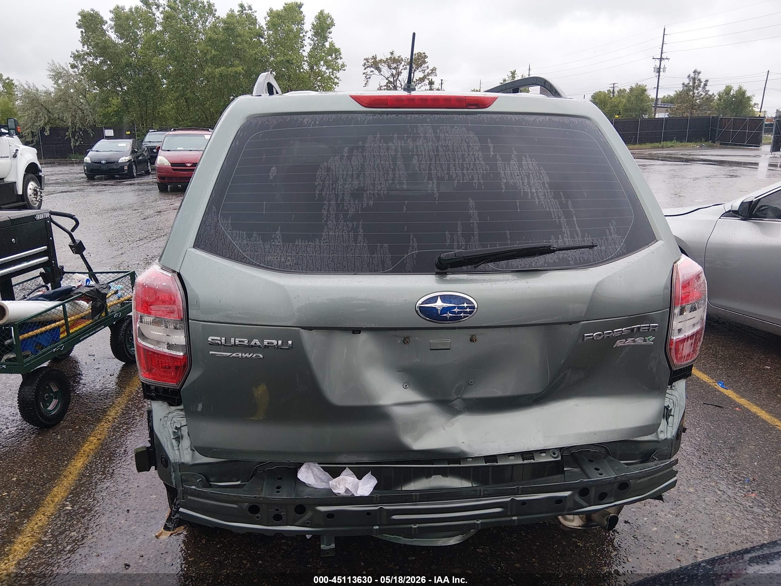 2015 Subaru Forester 2.5i Green vin: JF2SJABC6FH422885