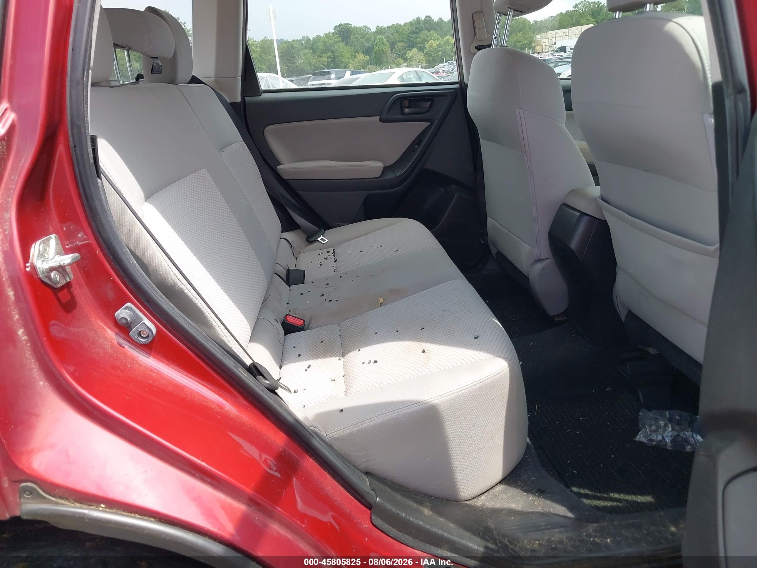 2015 Subaru Forester 2.5i Красный vin: JF2SJABC6FH461377