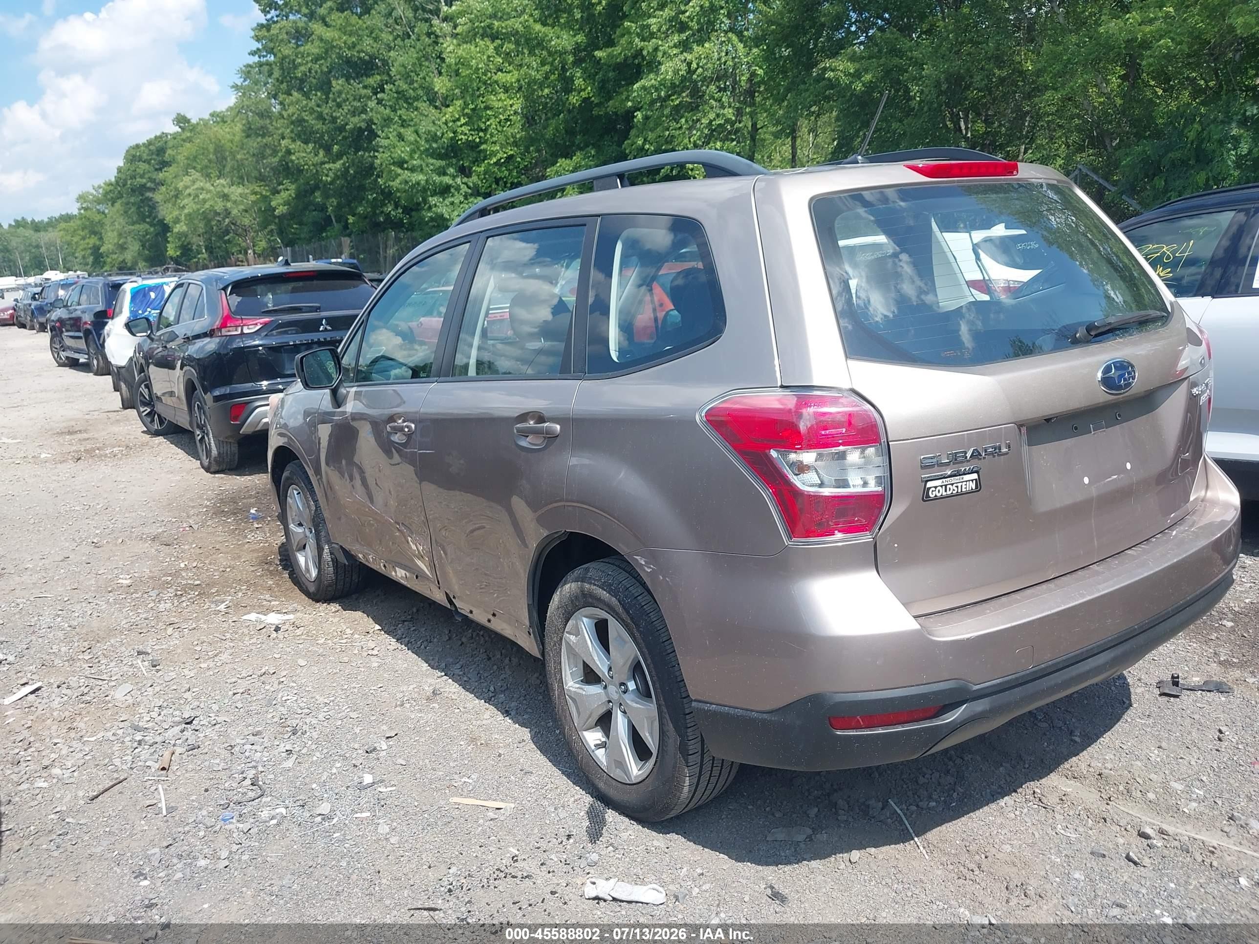 2015 Subaru Forester 2.5i Tan vin: JF2SJABC6FH467759