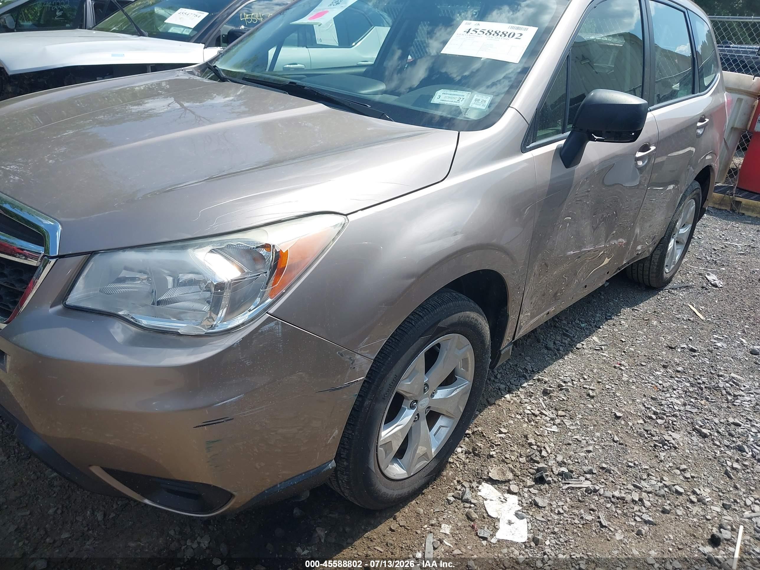2015 Subaru Forester 2.5i Tan vin: JF2SJABC6FH467759