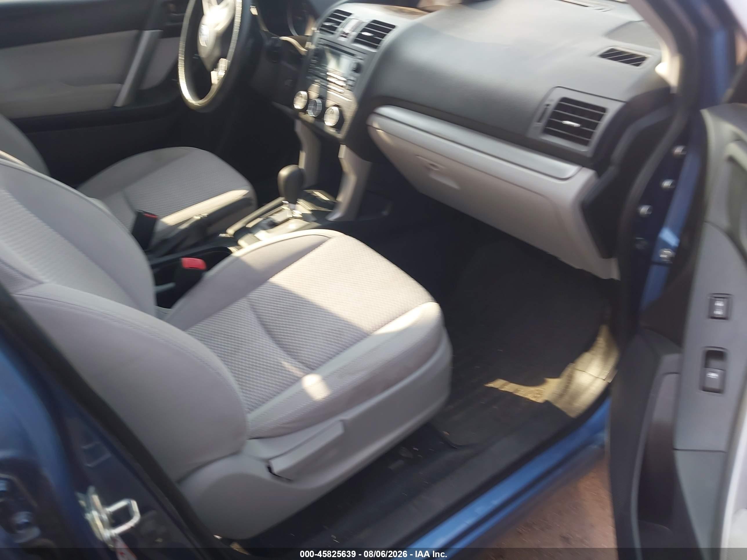 2015 Subaru Forester 2.5i Blue vin: JF2SJABC6FH553928