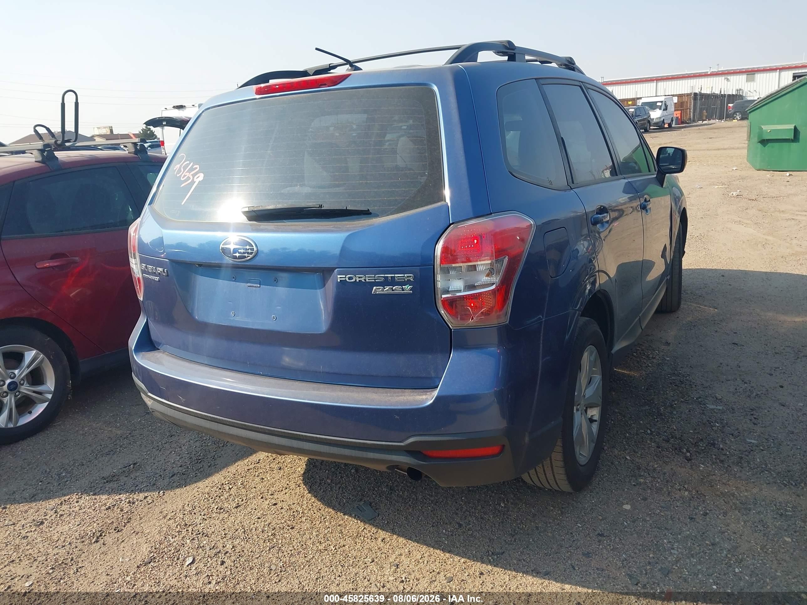 2015 Subaru Forester 2.5i Blue vin: JF2SJABC6FH553928