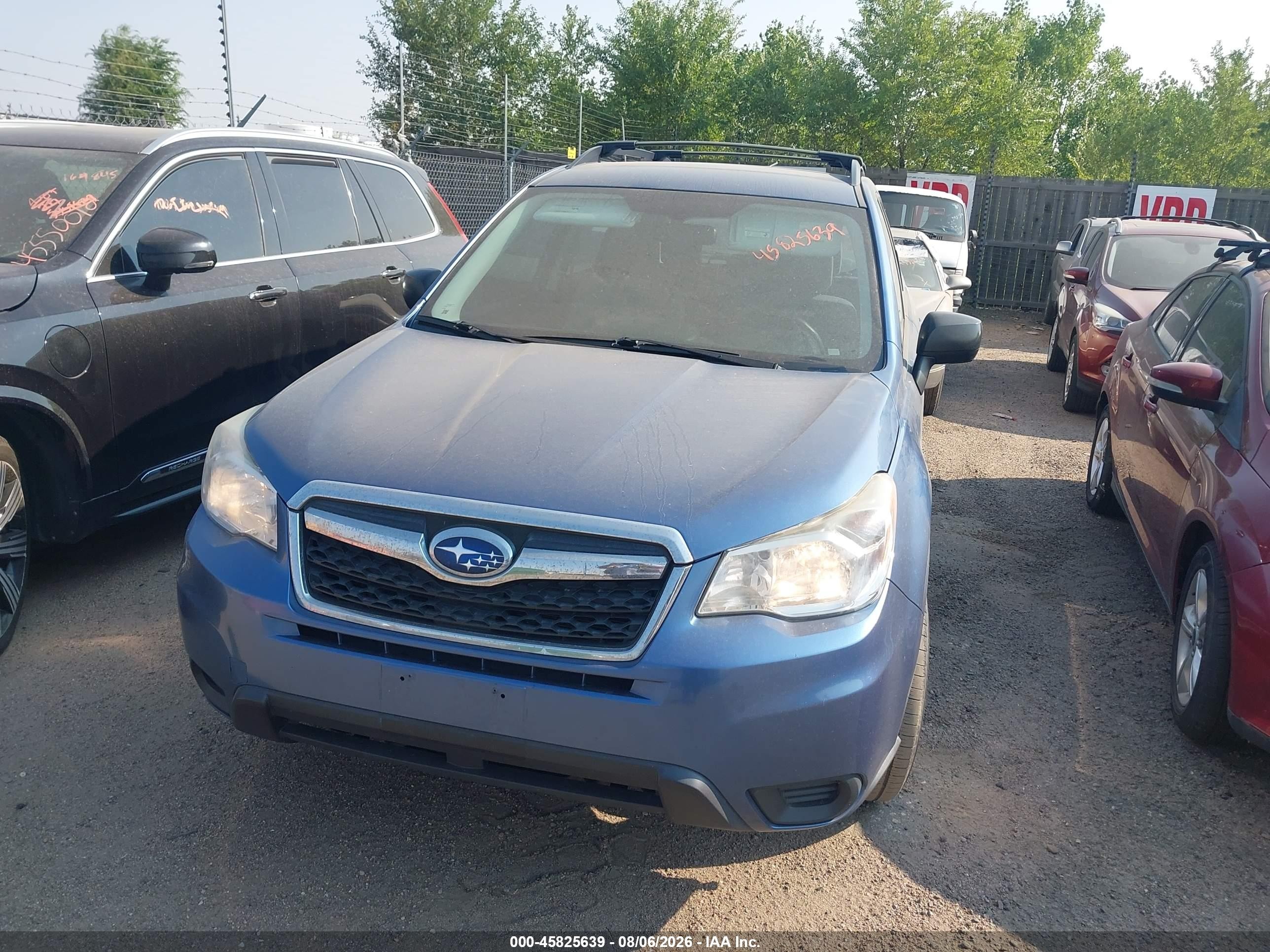 2015 Subaru Forester 2.5i Blue vin: JF2SJABC6FH553928
