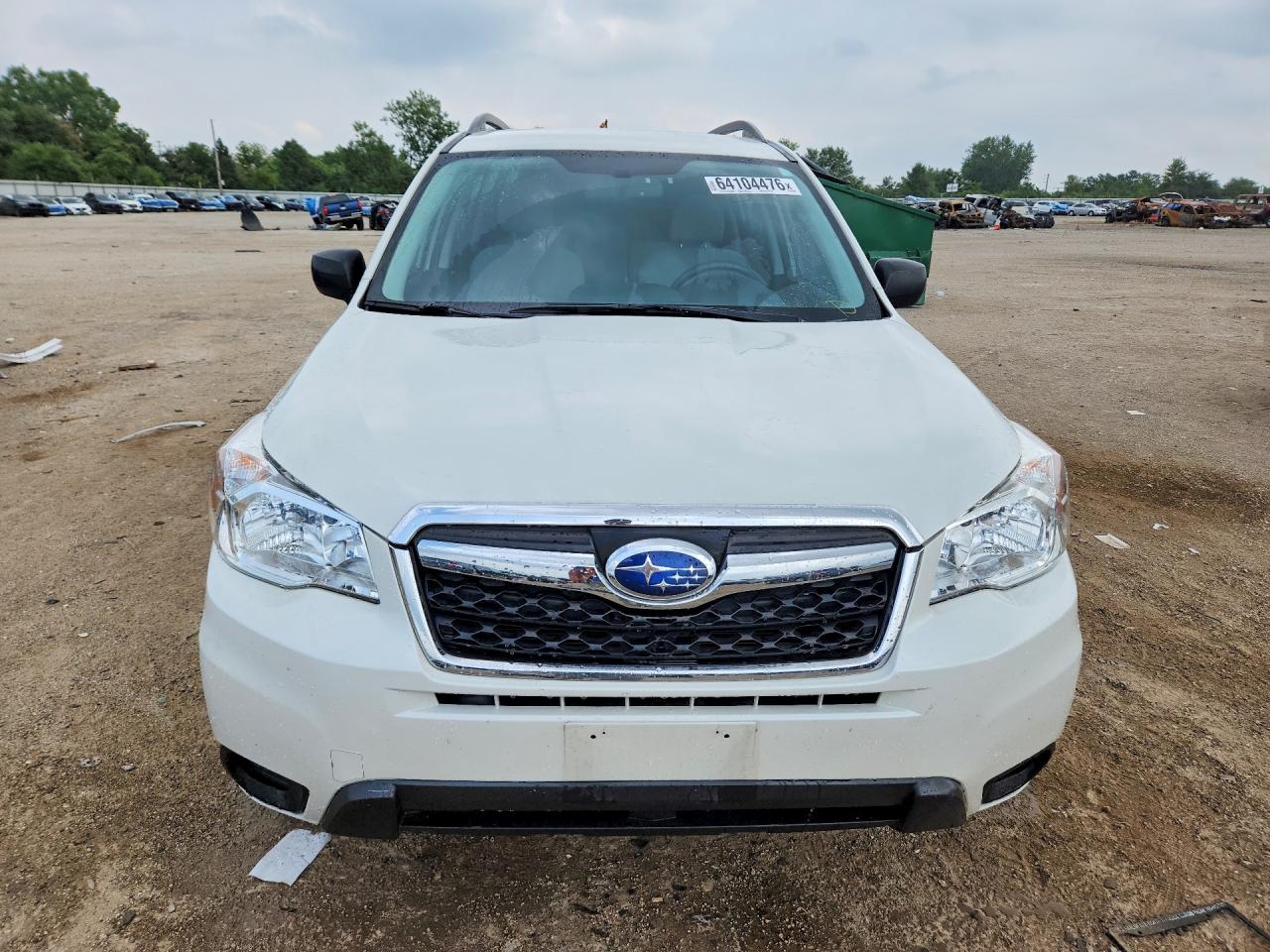 2015 Subaru Forester 2.5i Белый vin: JF2SJABC6FH582328