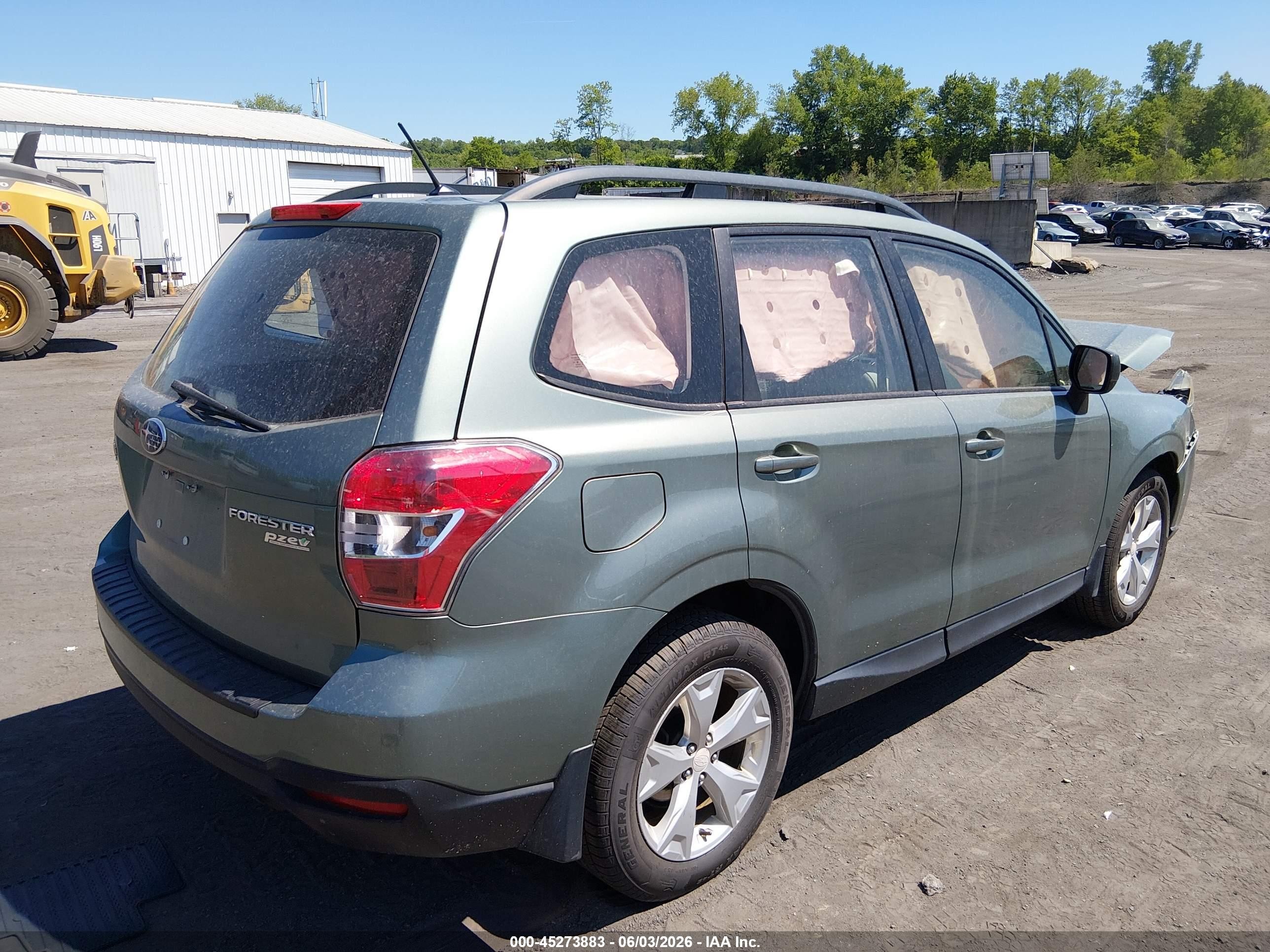 2015 Subaru Forester 2.5i Green vin: JF2SJABC6FH817312