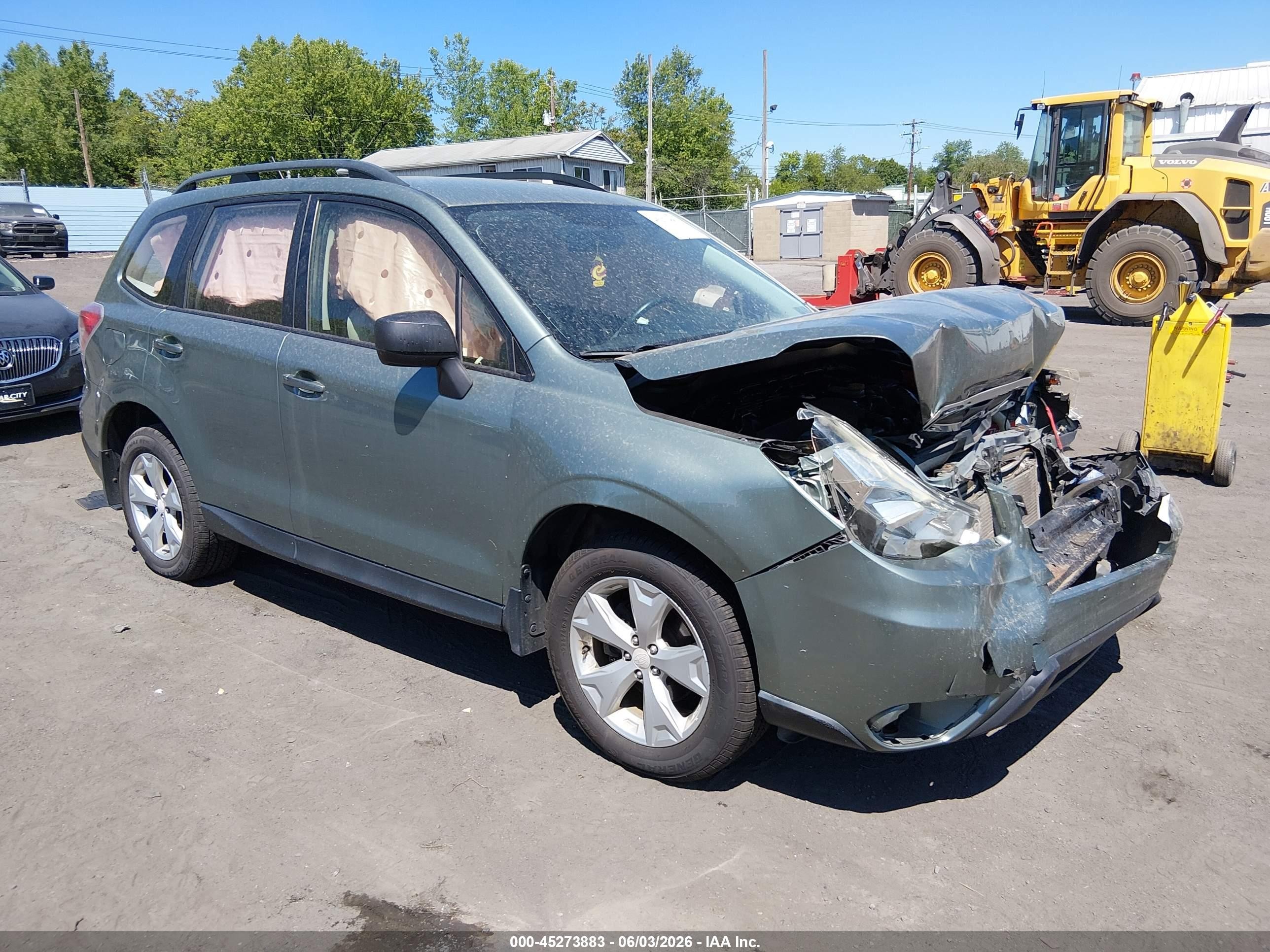 2015 Subaru Forester 2.5i Зеленый vin: JF2SJABC6FH817312