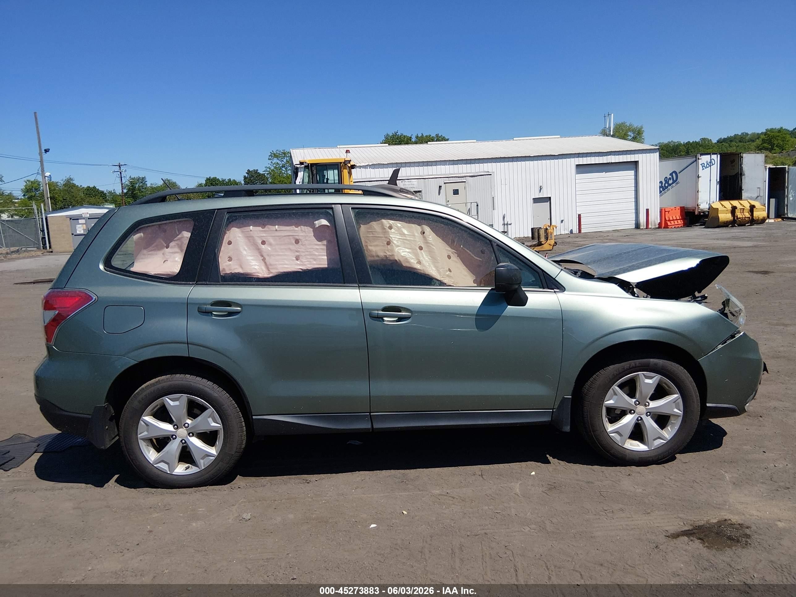 2015 Subaru Forester 2.5i Green vin: JF2SJABC6FH817312