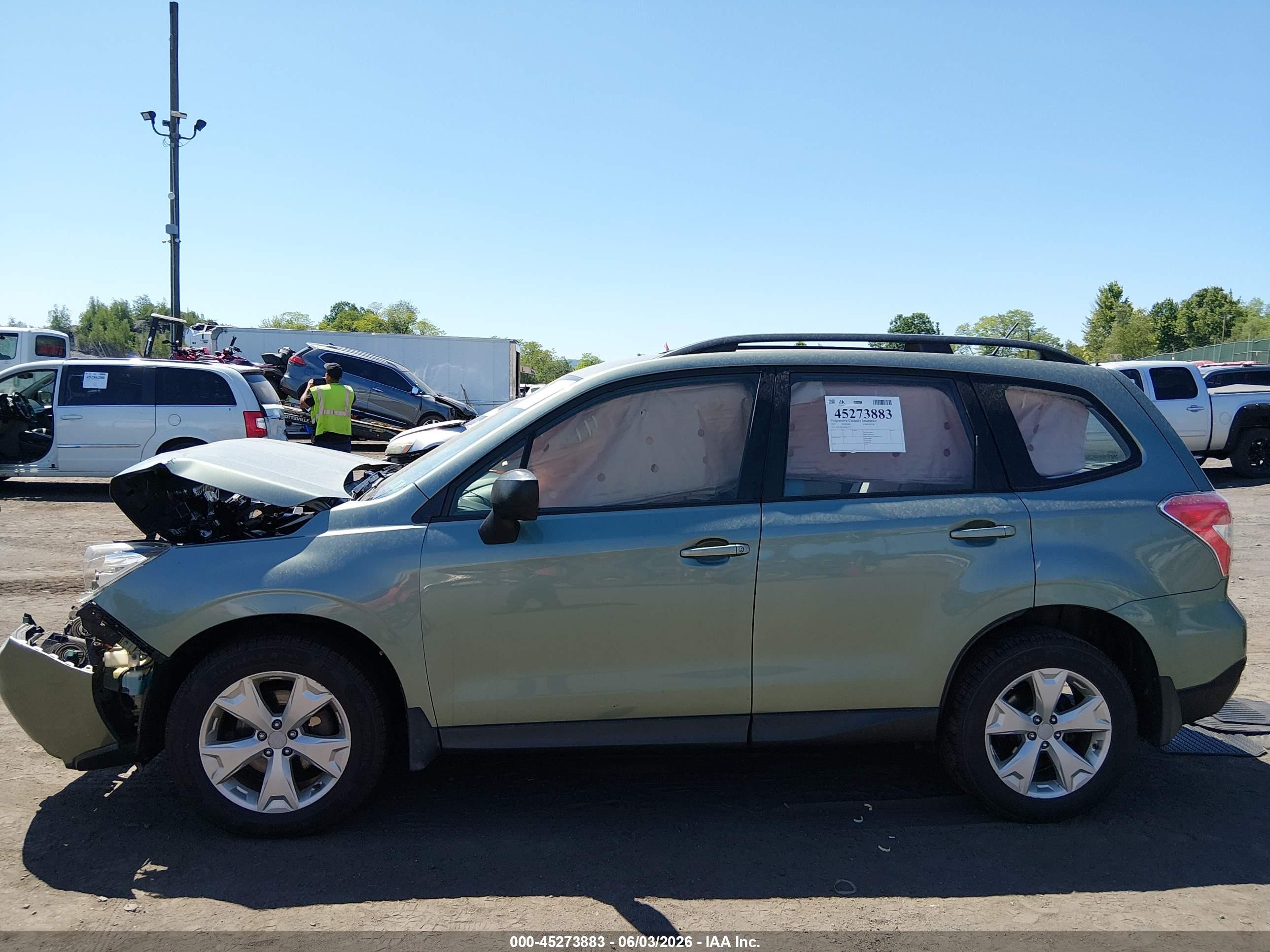 2015 Subaru Forester 2.5i Green vin: JF2SJABC6FH817312