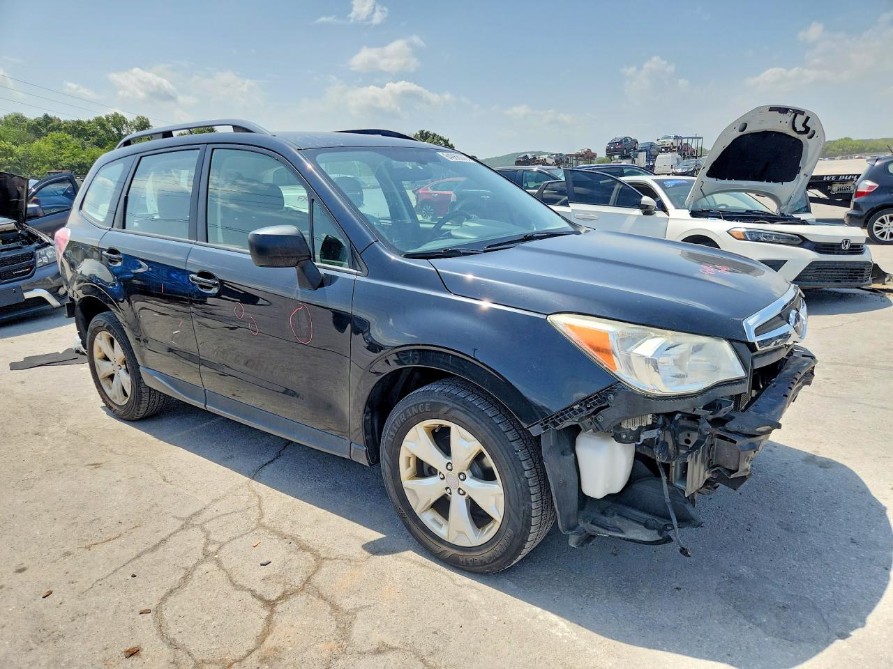 2015 Subaru Forester 2.5i Черный vin: JF2SJABC7FH446712