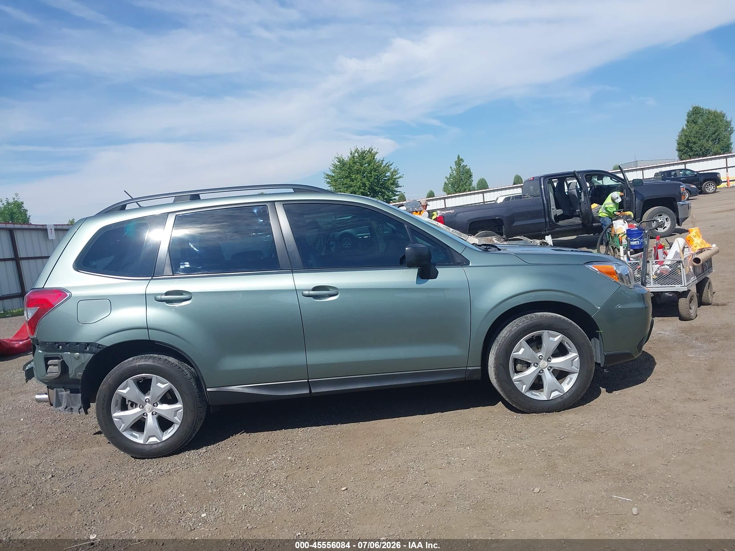 2015 Subaru Forester 2.5i Green vin: JF2SJABC7FH456026