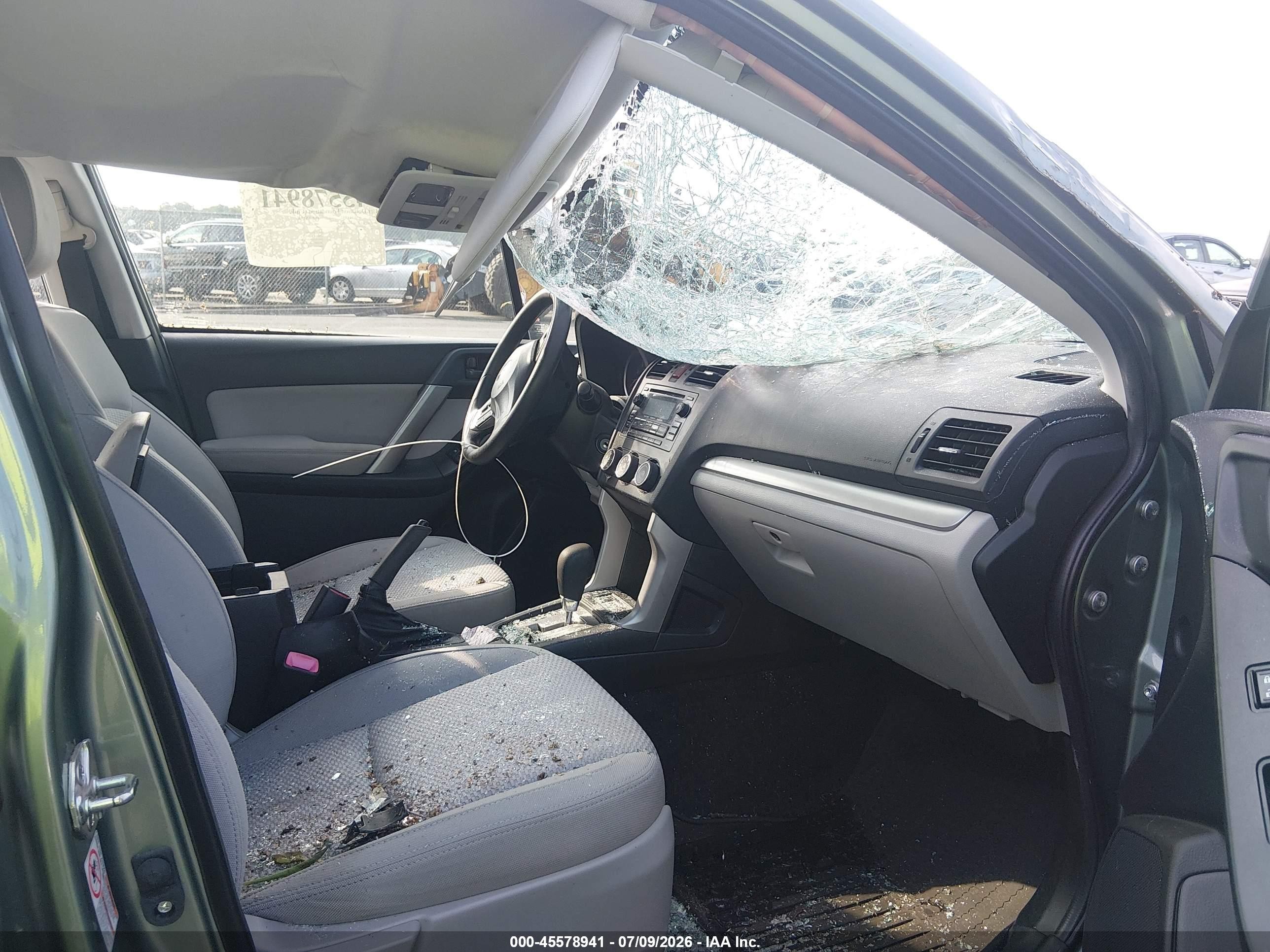 2015 Subaru Forester 2.5i Green vin: JF2SJABC7FH484098