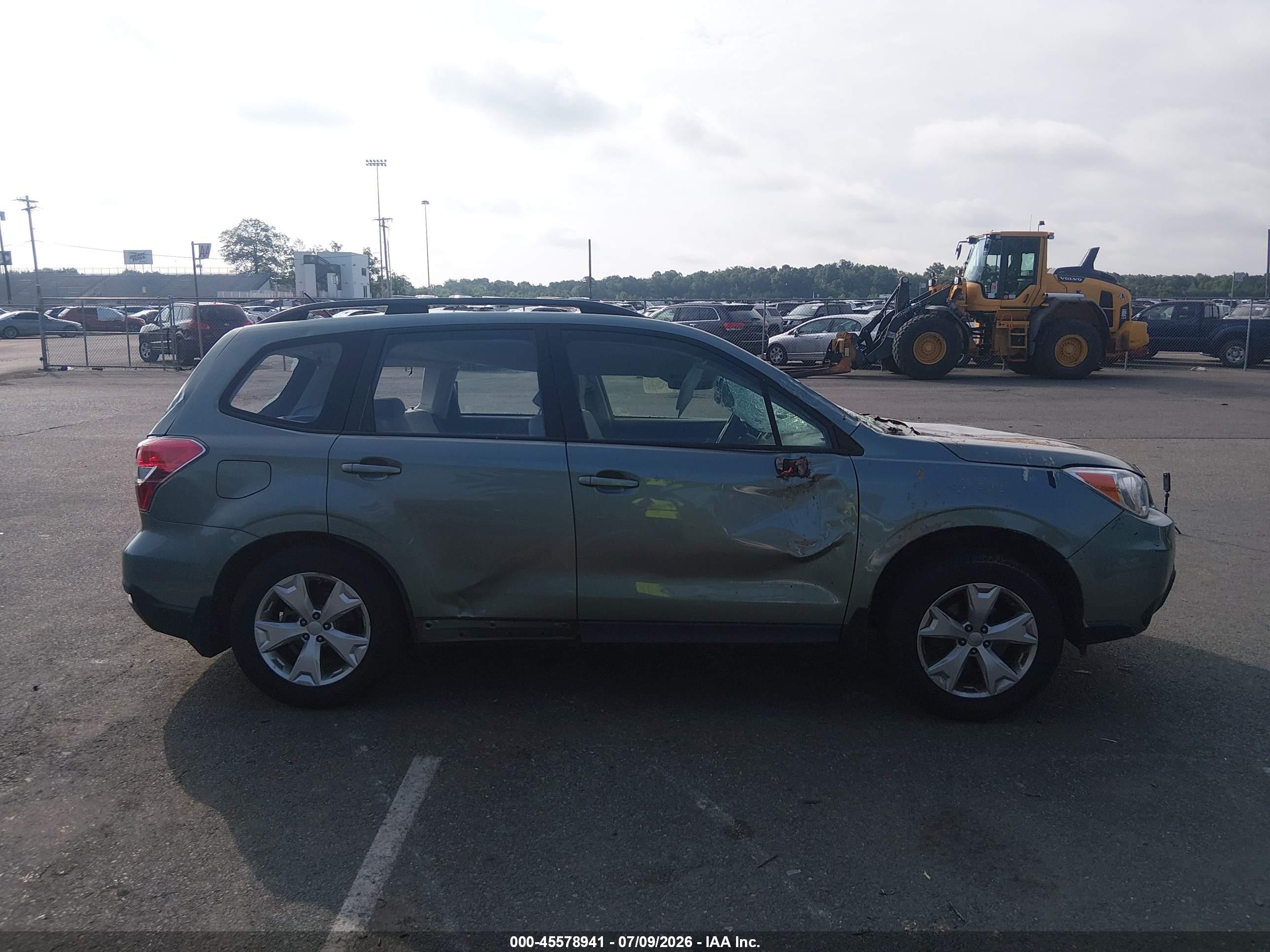 2015 Subaru Forester 2.5i Green vin: JF2SJABC7FH484098