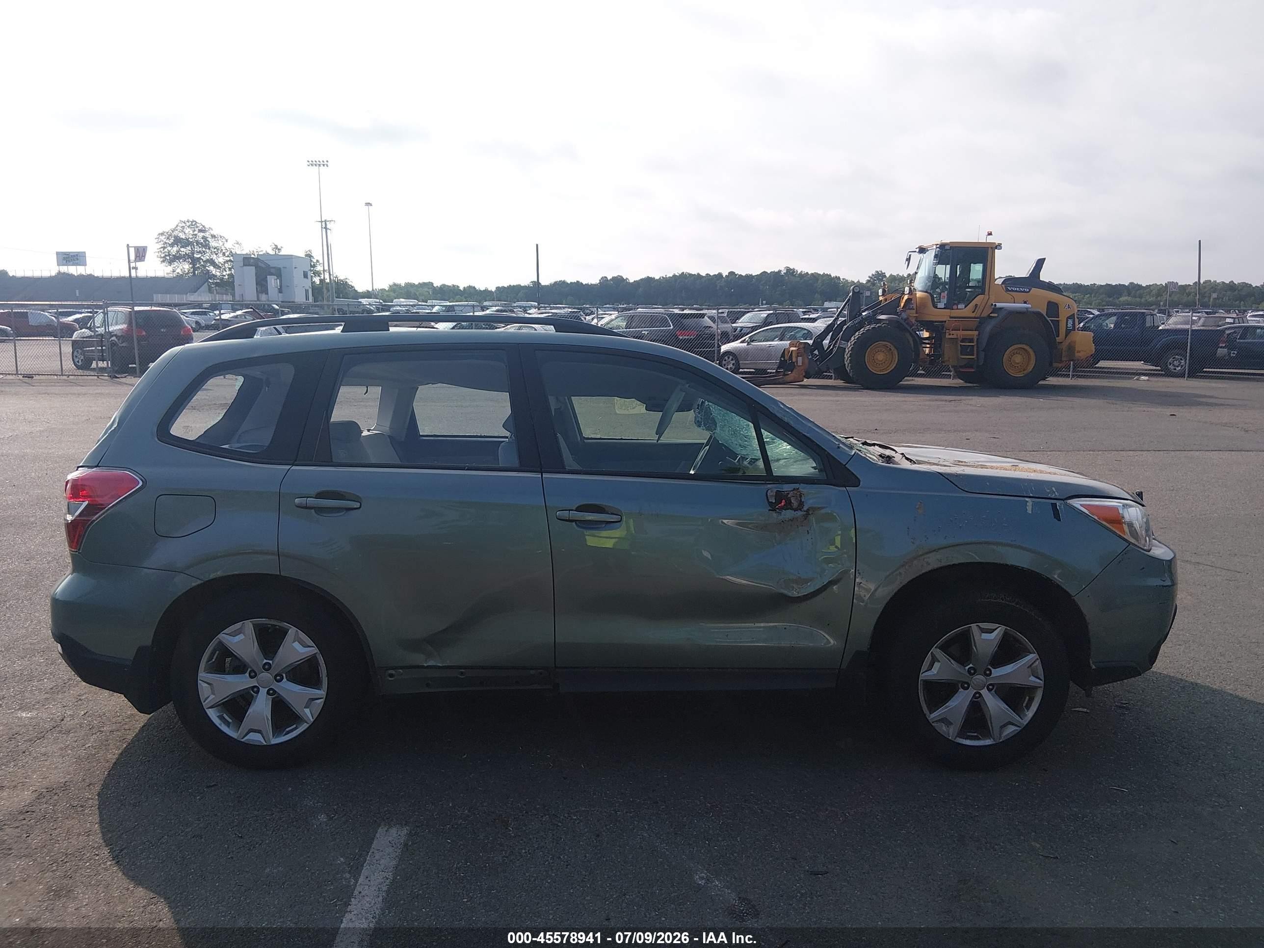2015 Subaru Forester 2.5i Green vin: JF2SJABC7FH484098