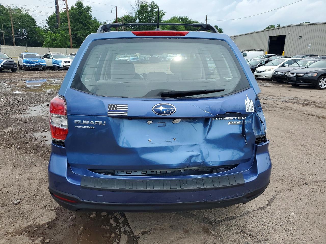 2015 Subaru Forester 2.5i Blue vin: JF2SJABC7FH572939