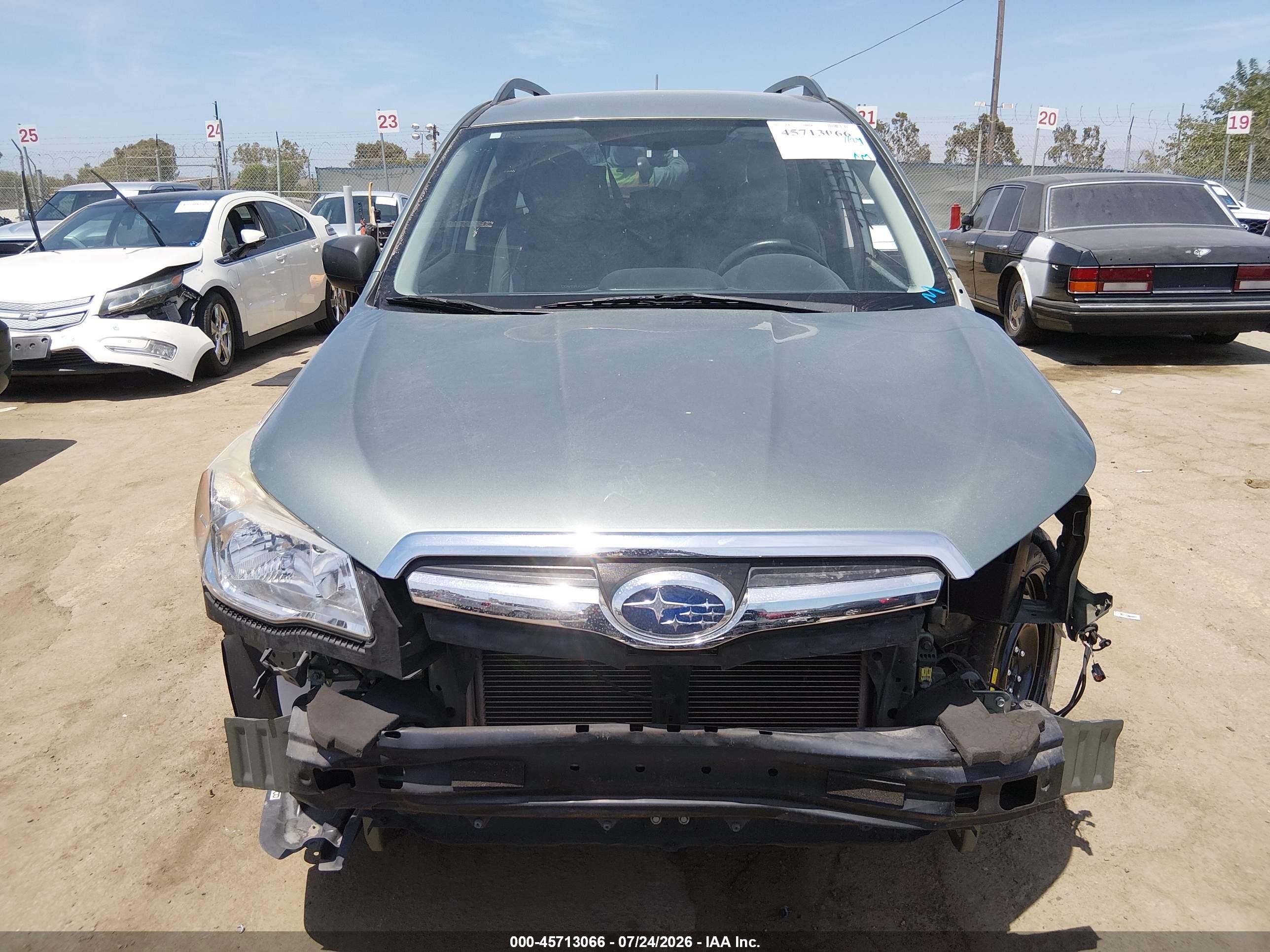 2015 Subaru Forester 2.5i Green vin: JF2SJABC7FH597596