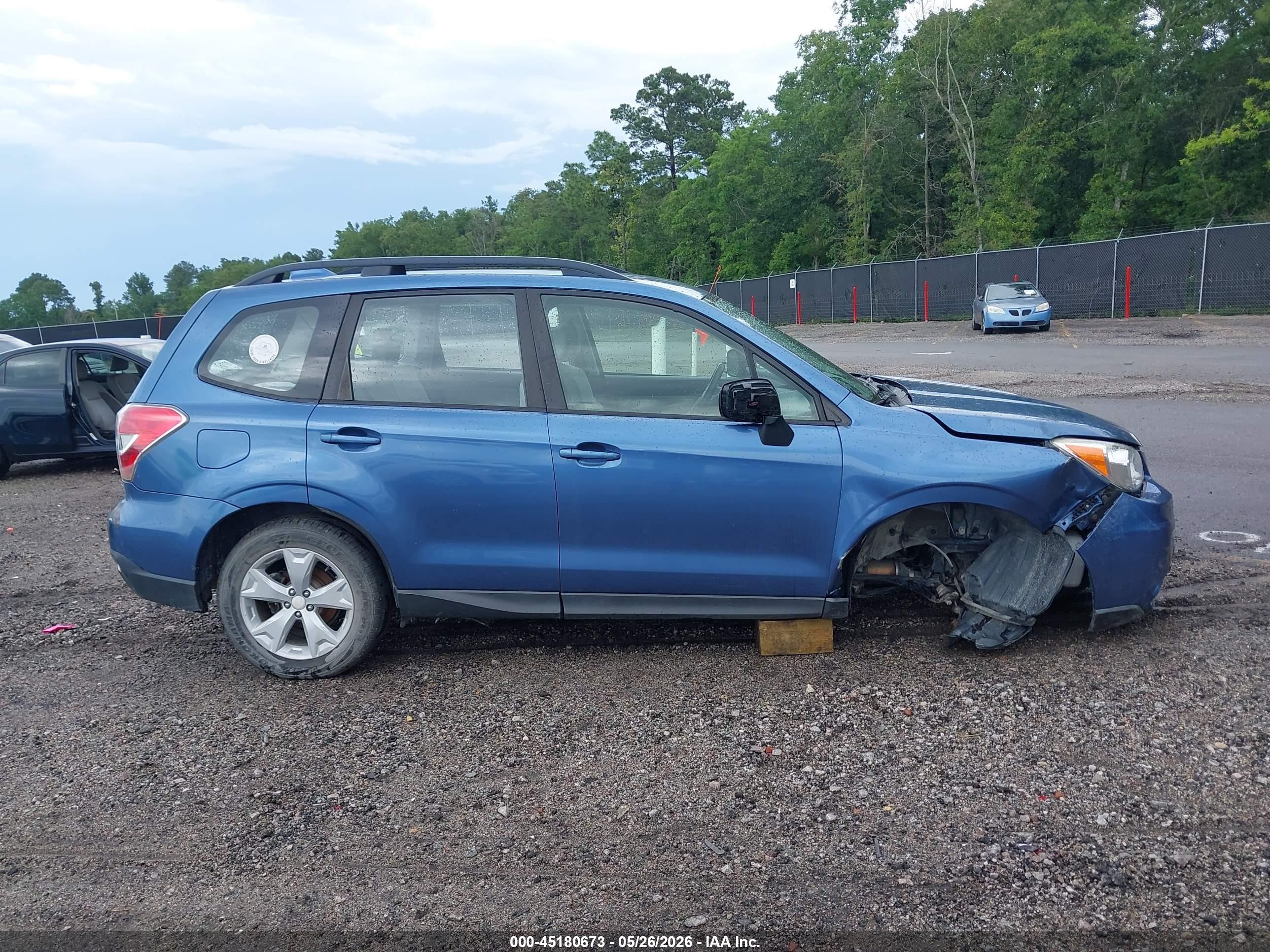 2016 Subaru Forester 2.5i Blue vin: JF2SJABC7GH452981