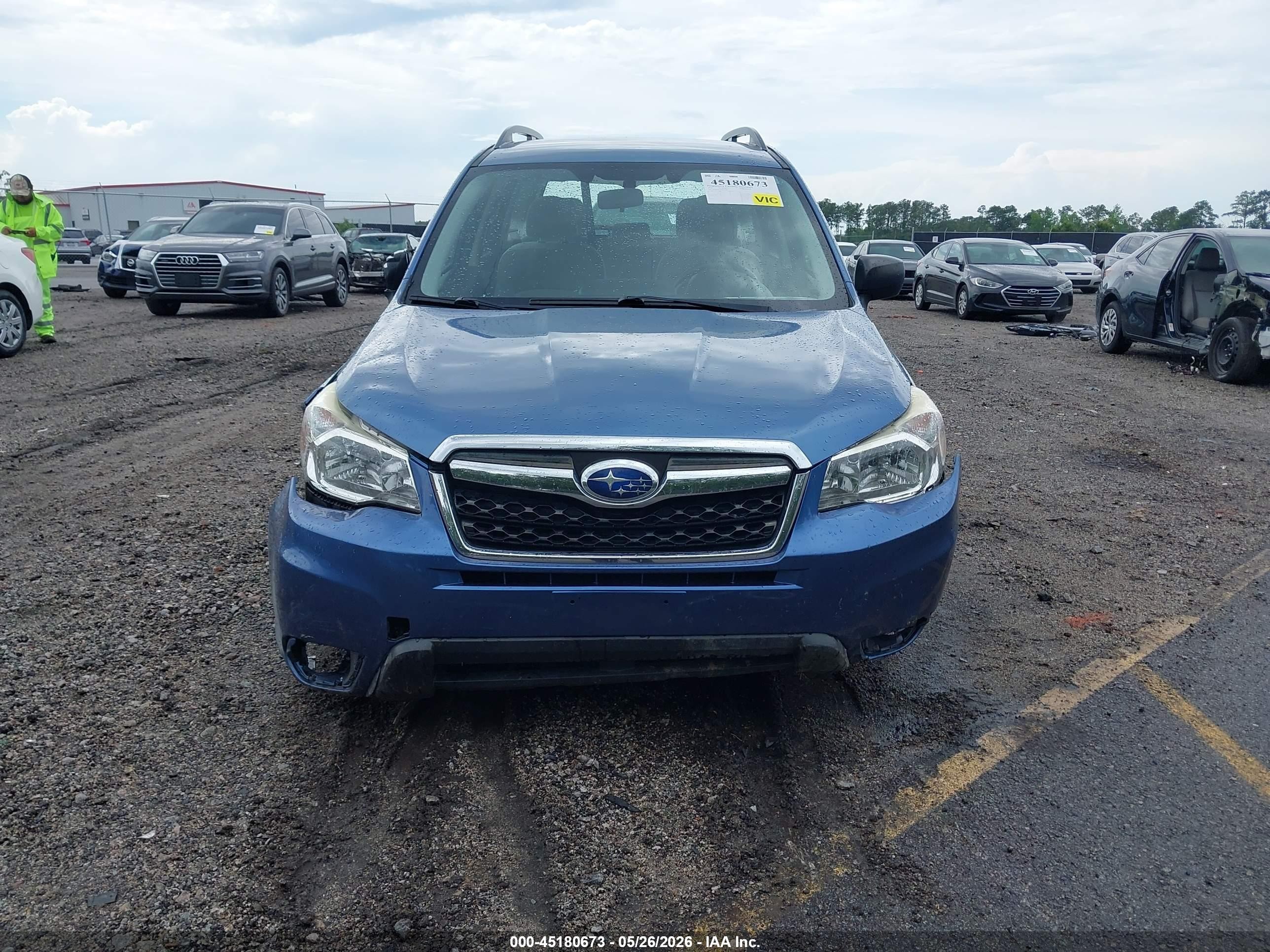 2016 Subaru Forester 2.5i Blue vin: JF2SJABC7GH452981