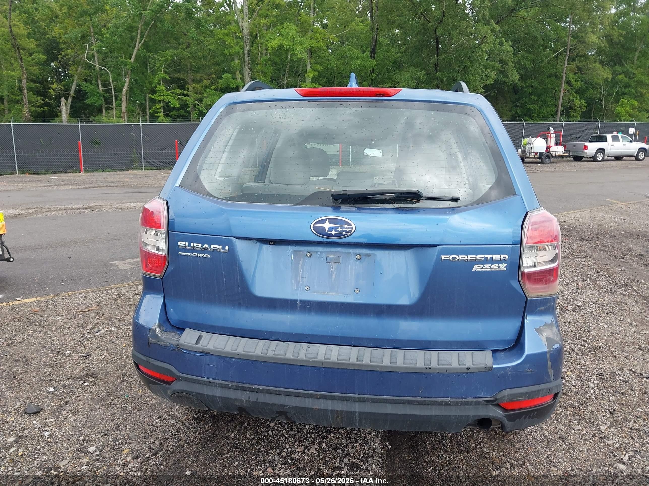 2016 Subaru Forester 2.5i Blue vin: JF2SJABC7GH452981