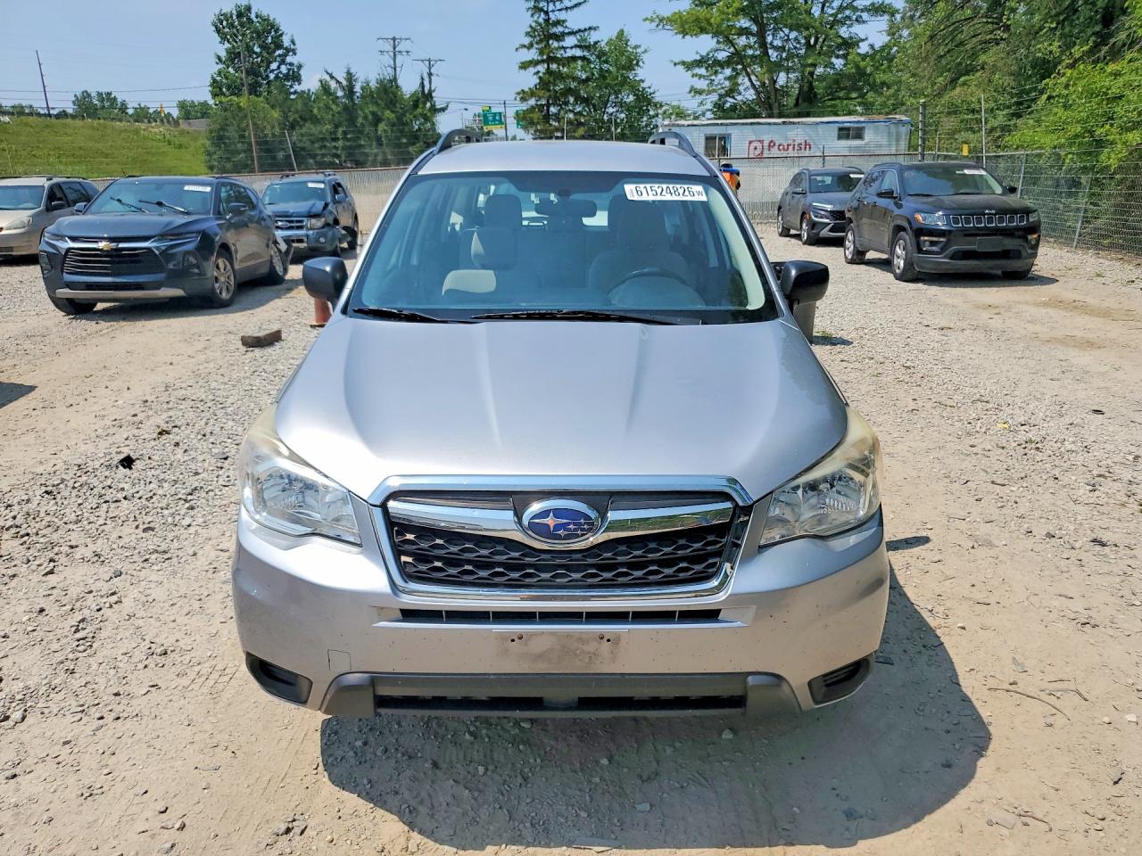 2015 Subaru Forester 2.5i Silver vin: JF2SJABC8FH555552