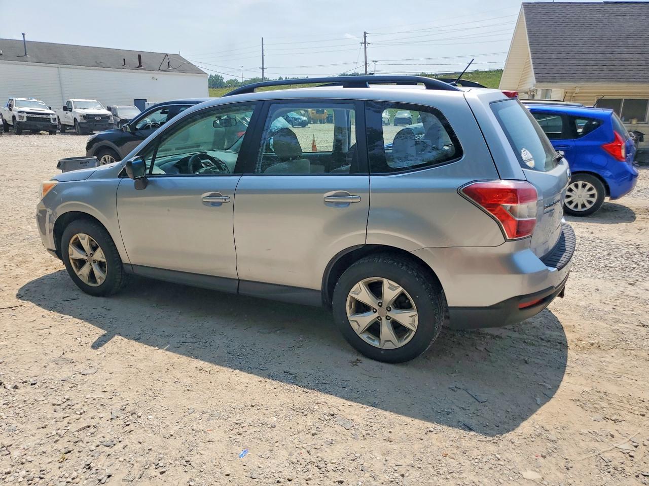 2015 Subaru Forester 2.5i Silver vin: JF2SJABC8FH555552