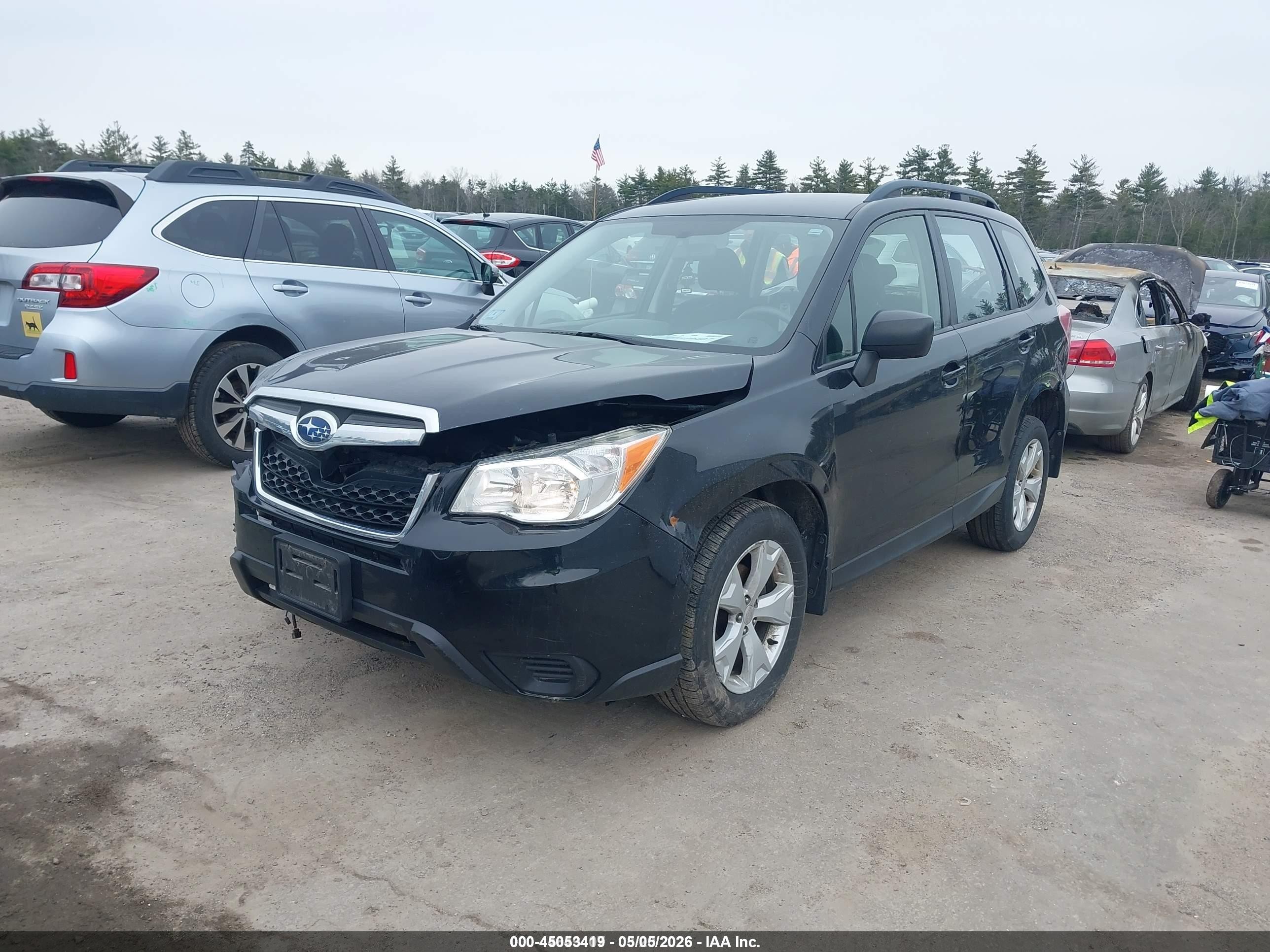 2016 Subaru Forester 2.5i Серый vin: JF2SJABC8GH440872