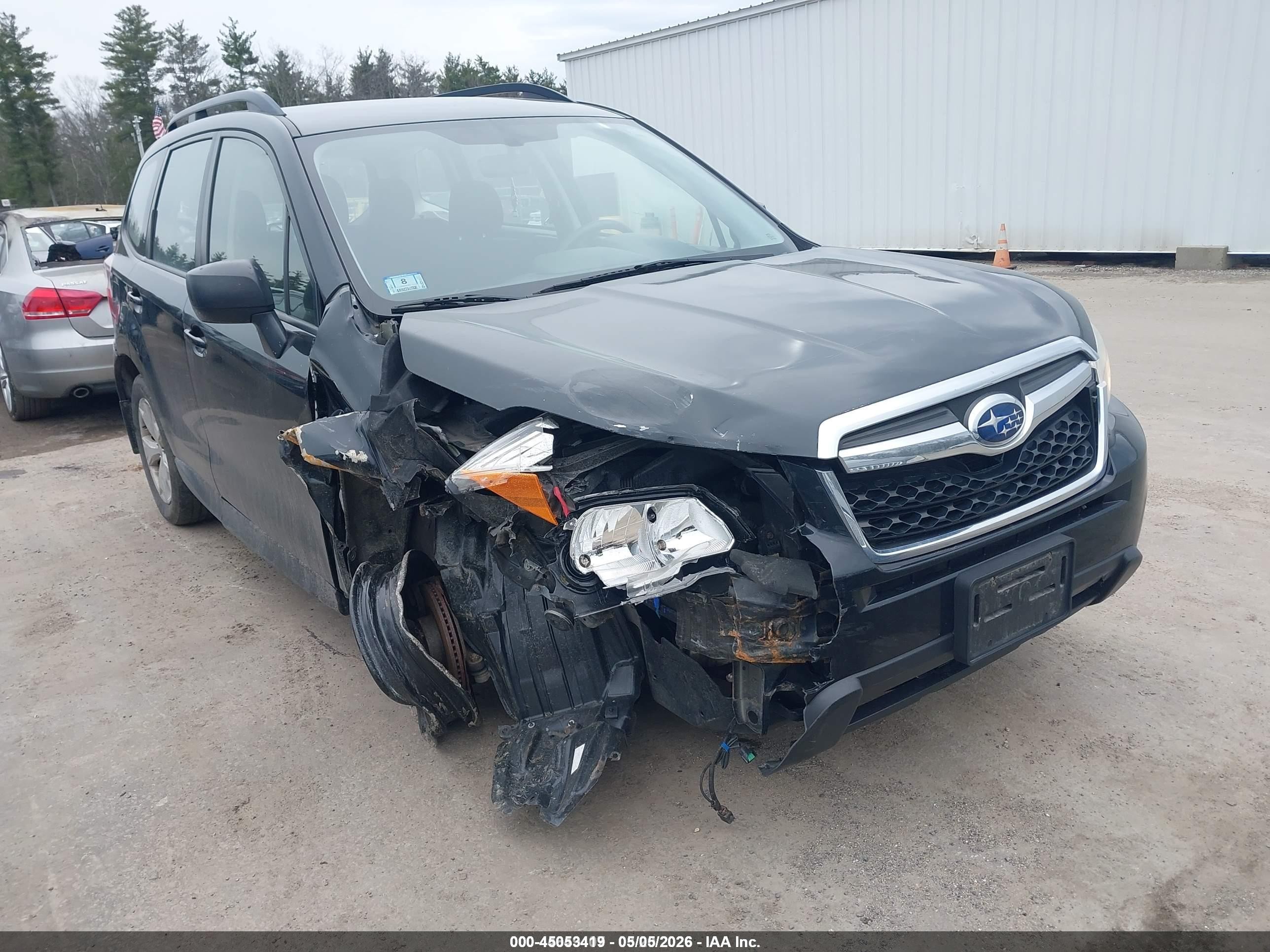 2016 Subaru Forester 2.5i Серый vin: JF2SJABC8GH440872