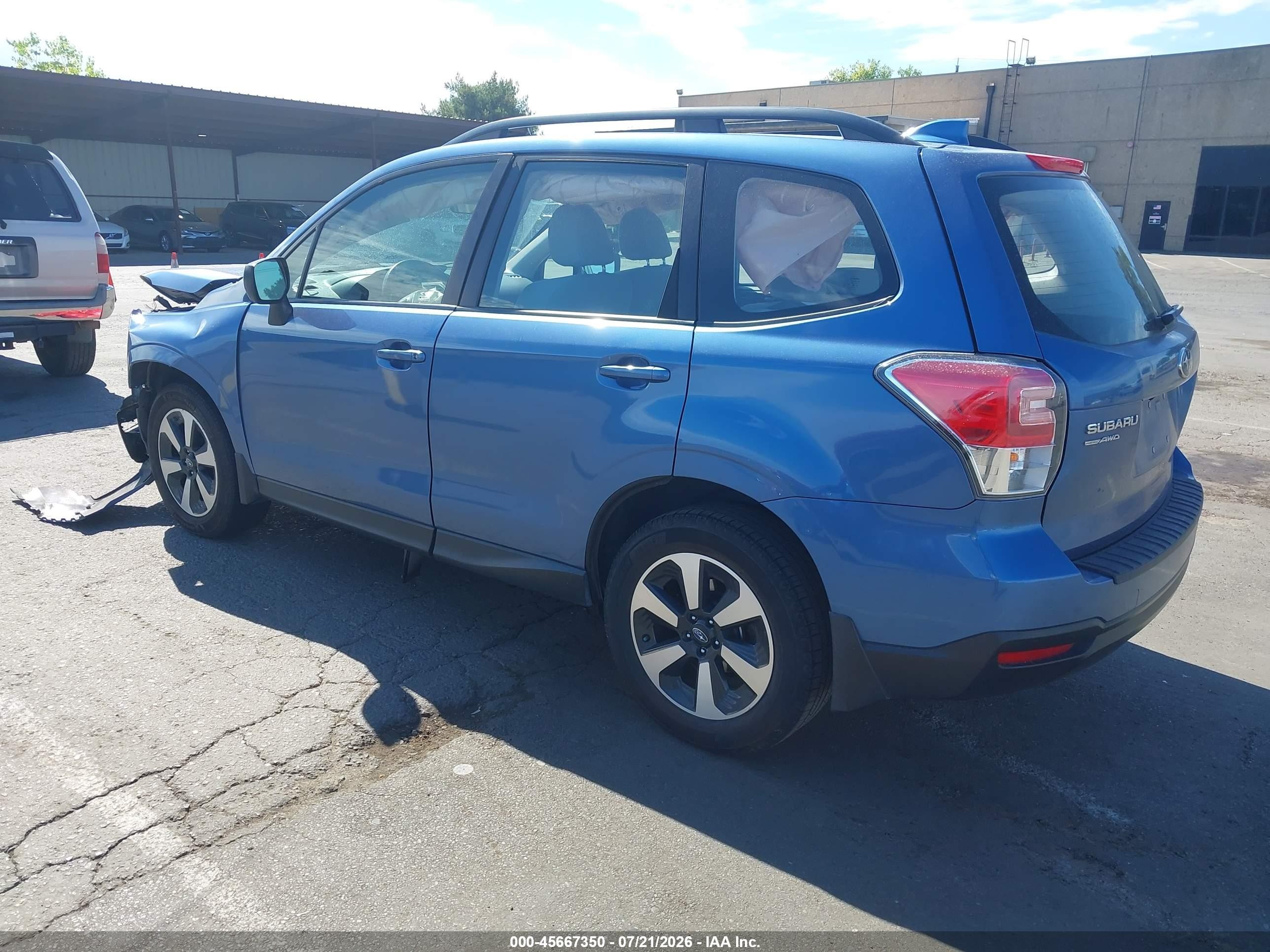 2018 Subaru Forester 2.5i Blue vin: JF2SJABC8JH584431