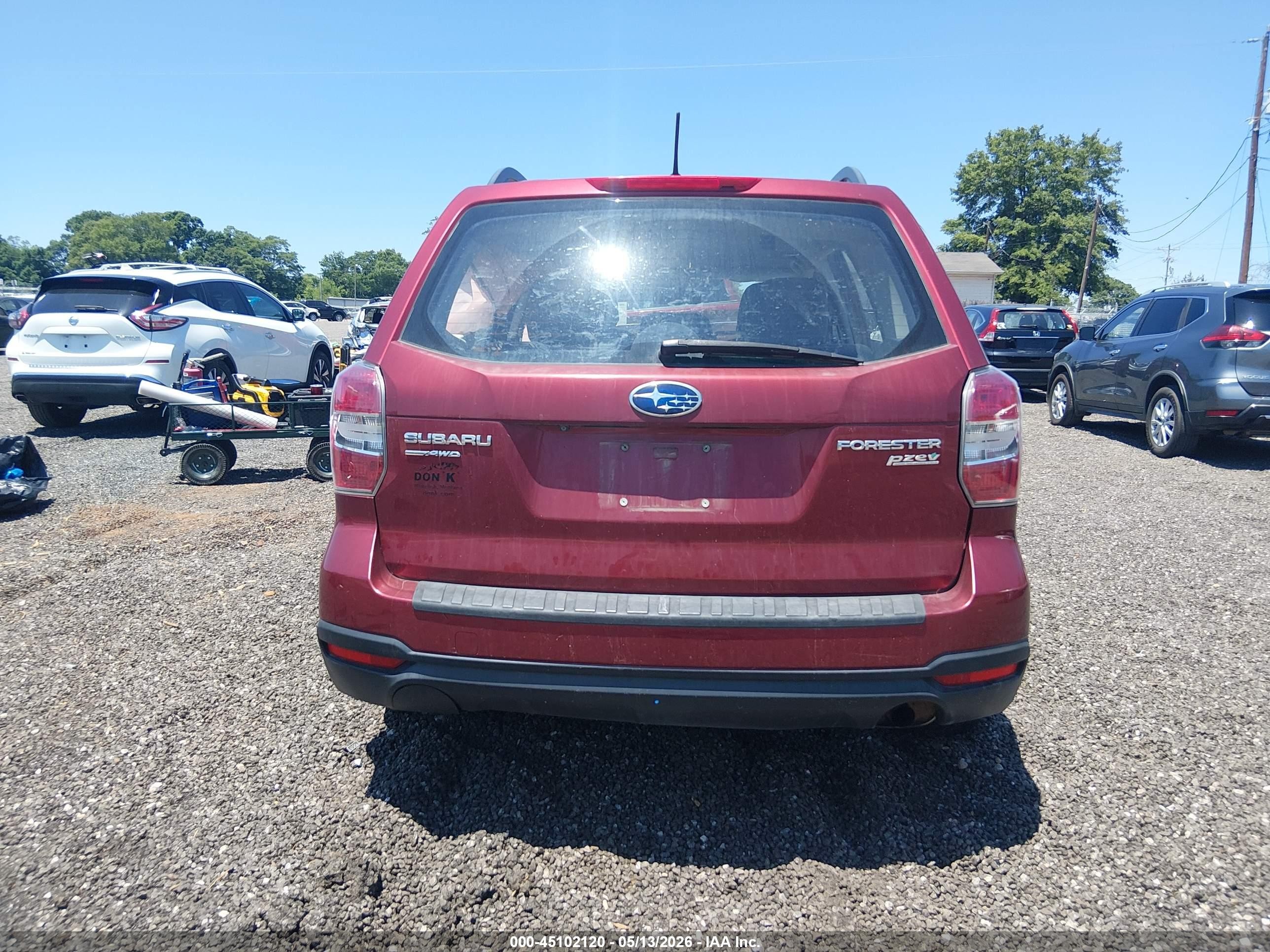 2015 Subaru Forester 2.5i Красный vin: JF2SJABC9FH420399