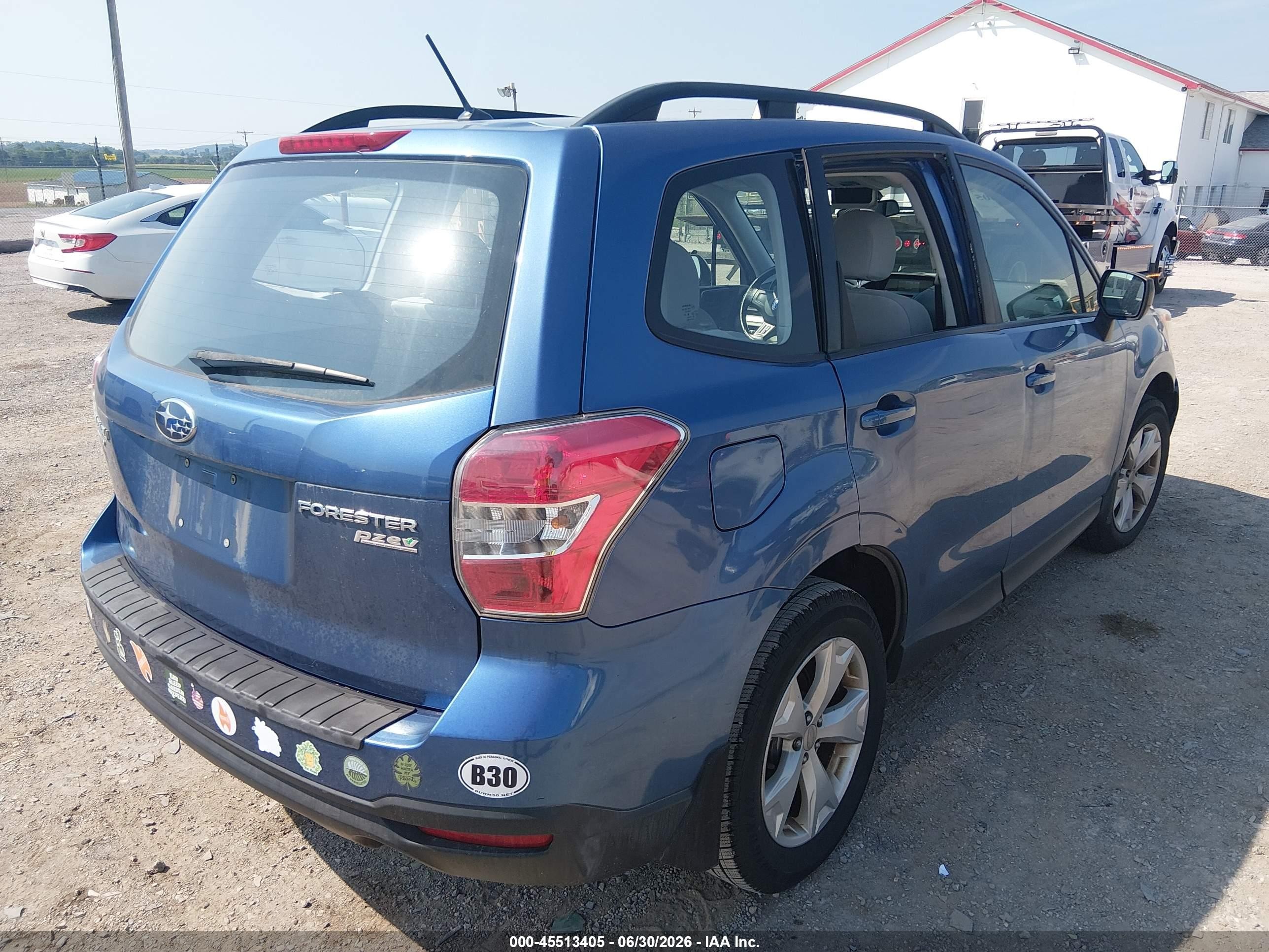 2015 Subaru Forester 2.5i Blue vin: JF2SJABC9FH421391