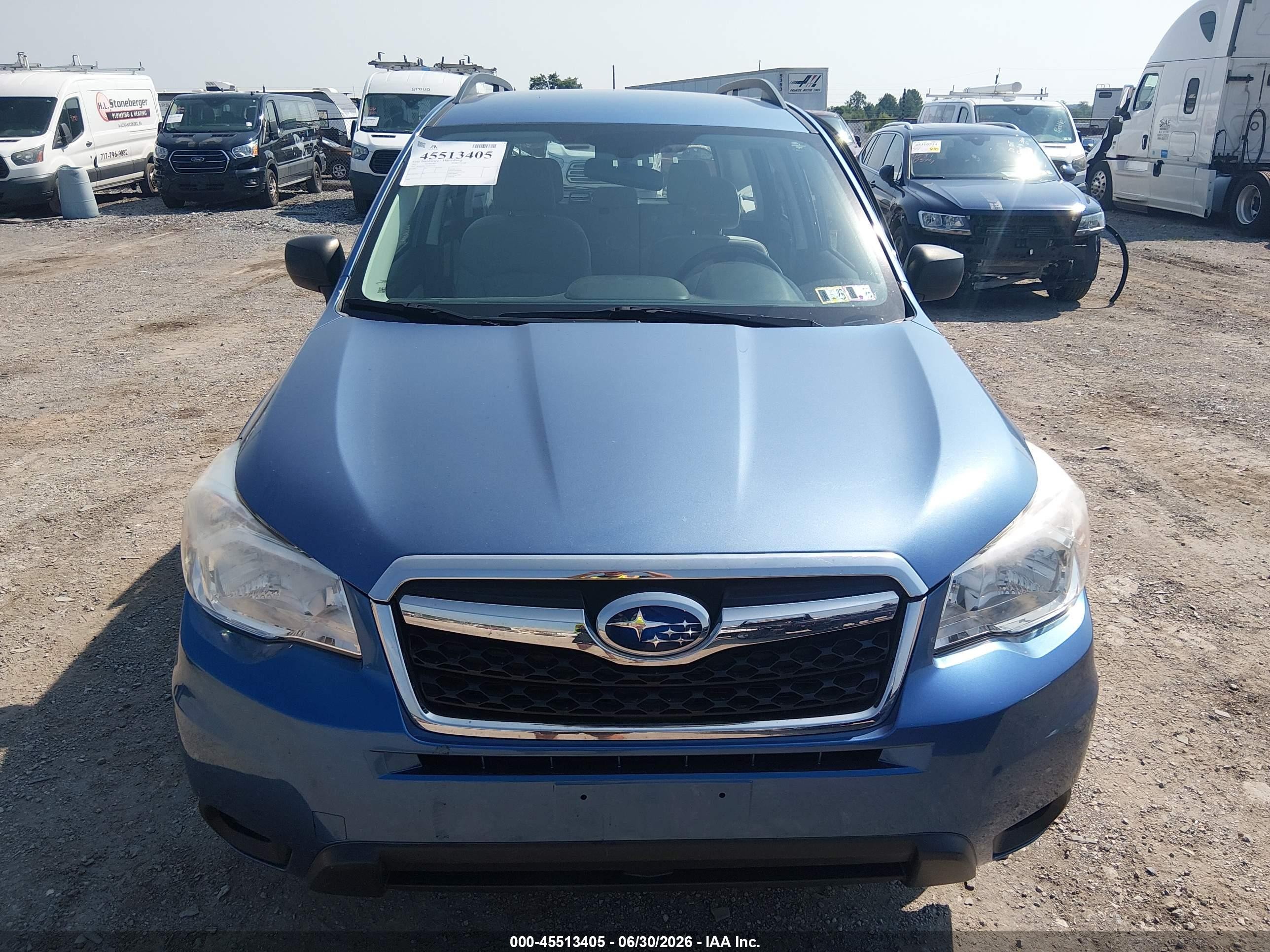 2015 Subaru Forester 2.5i Blue vin: JF2SJABC9FH421391