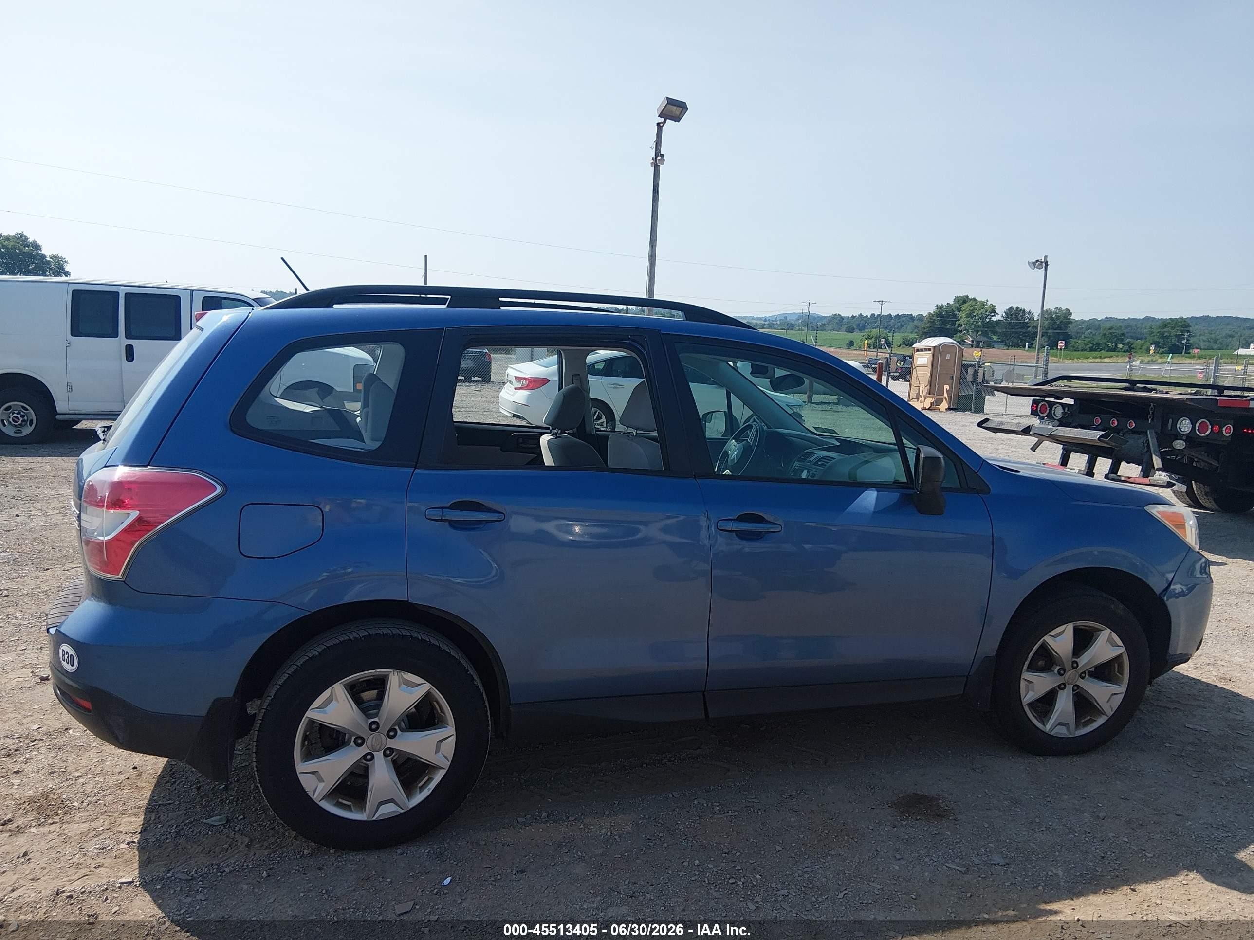 2015 Subaru Forester 2.5i Blue vin: JF2SJABC9FH421391