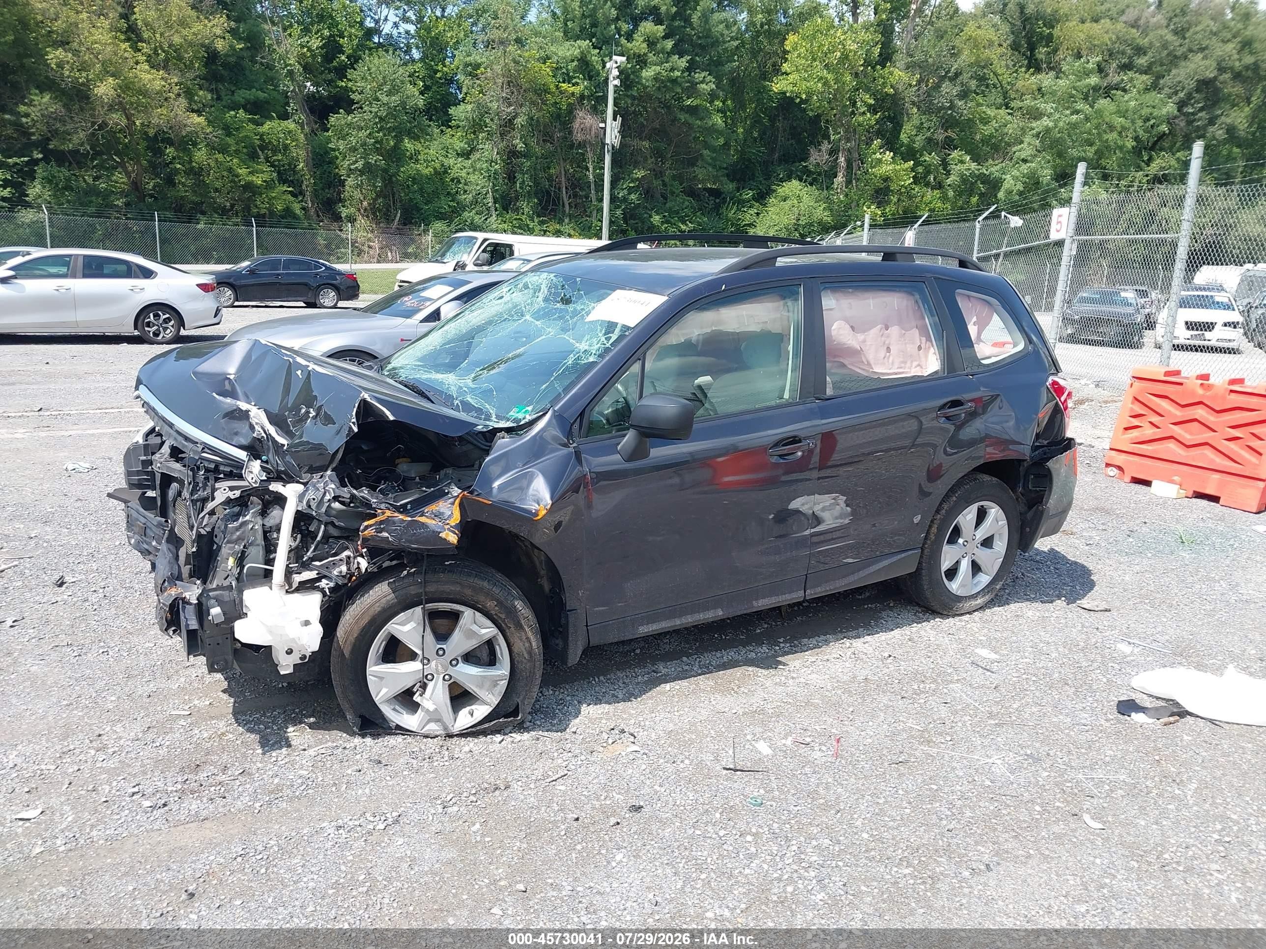 2015 Subaru Forester 2.5i Black vin: JF2SJABC9FH459509
