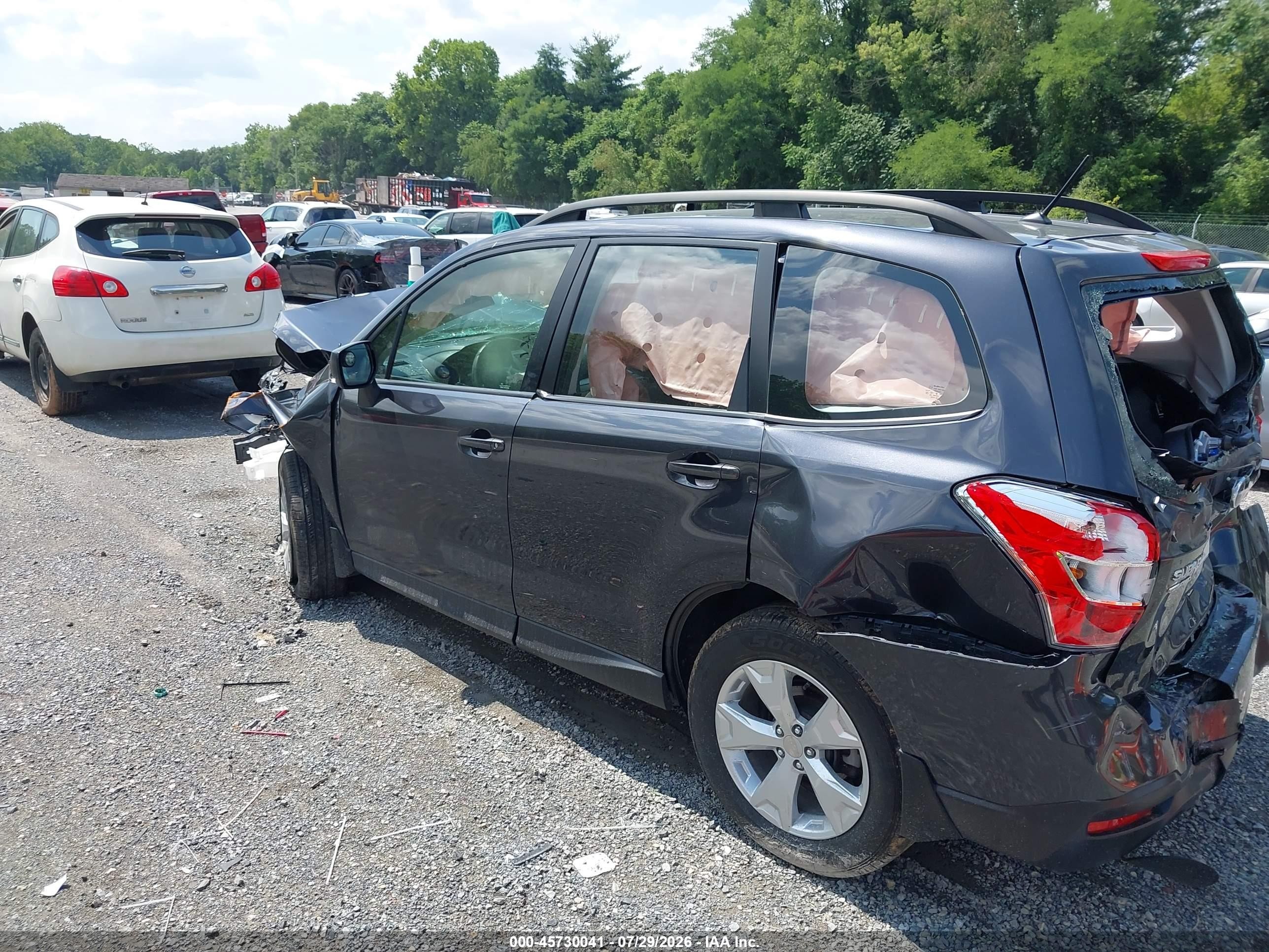 2015 Subaru Forester 2.5i Black vin: JF2SJABC9FH459509
