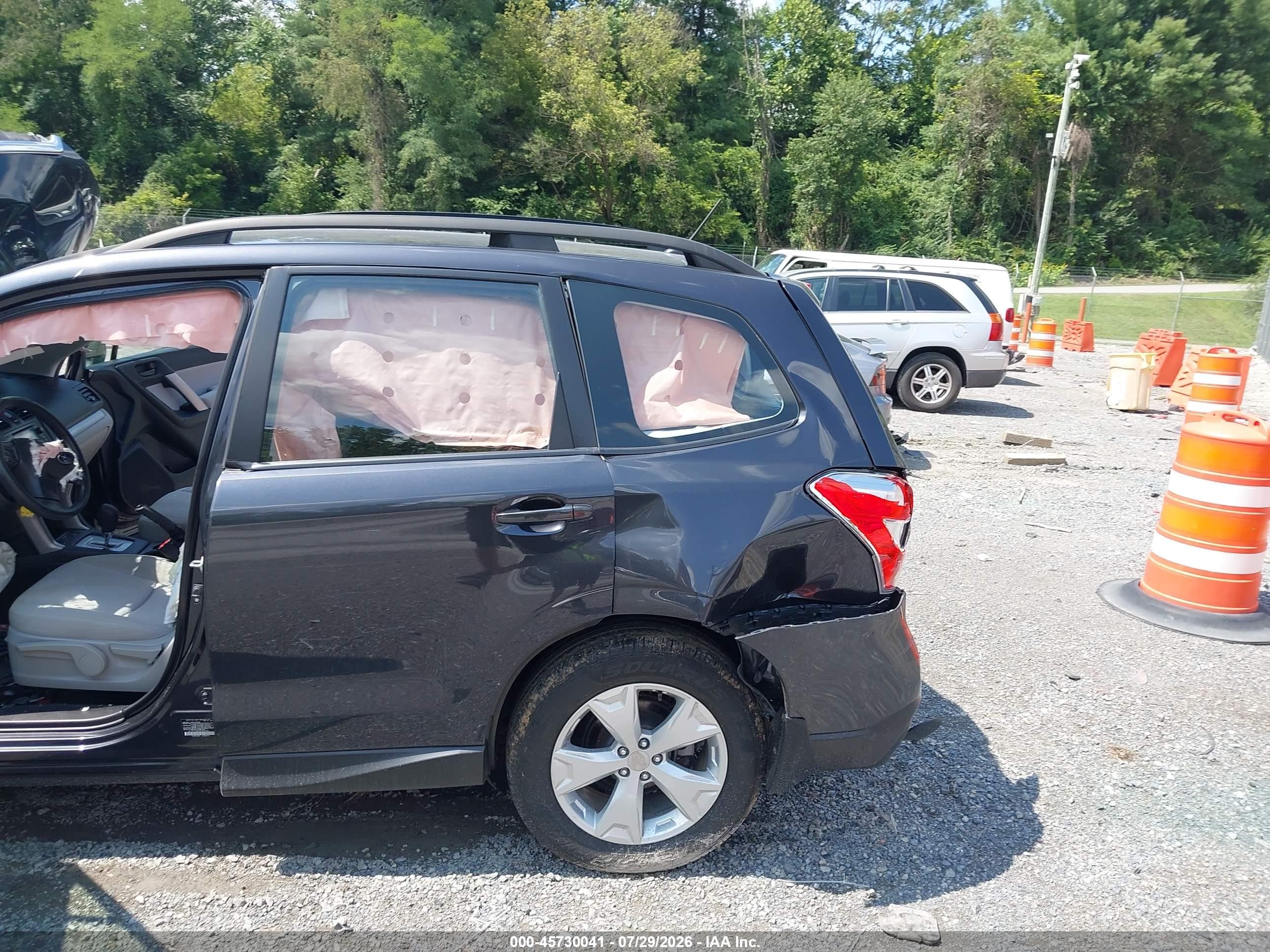 2015 Subaru Forester 2.5i Black vin: JF2SJABC9FH459509