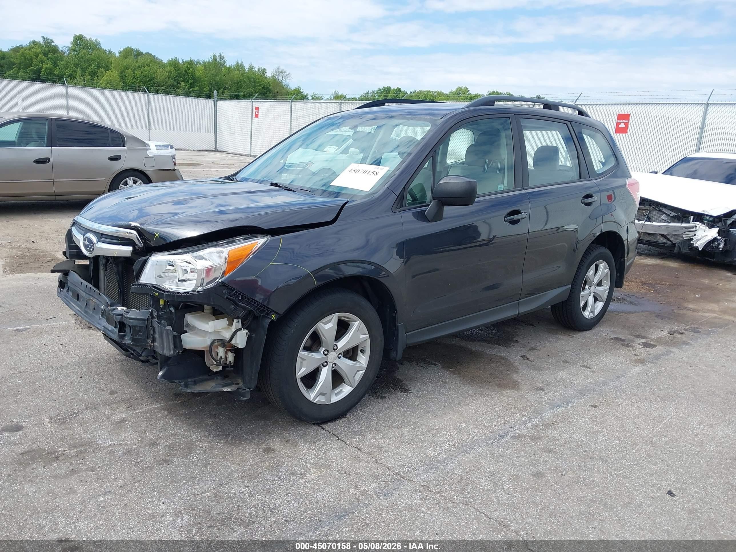 2015 Subaru Forester 2.5i Black vin: JF2SJABC9FH462040