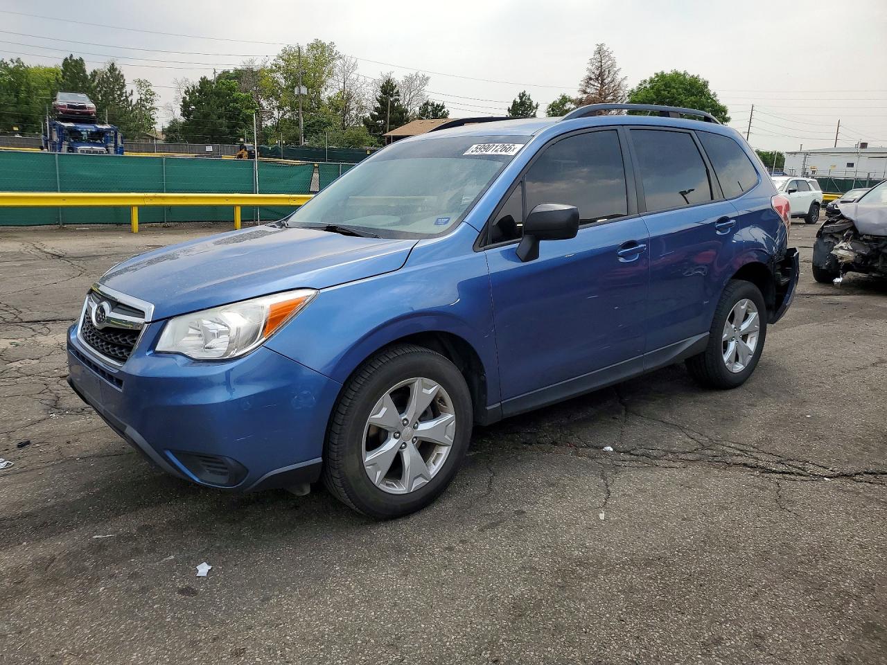 2015 Subaru Forester 2.5i Blue vin: JF2SJABC9FH520860
