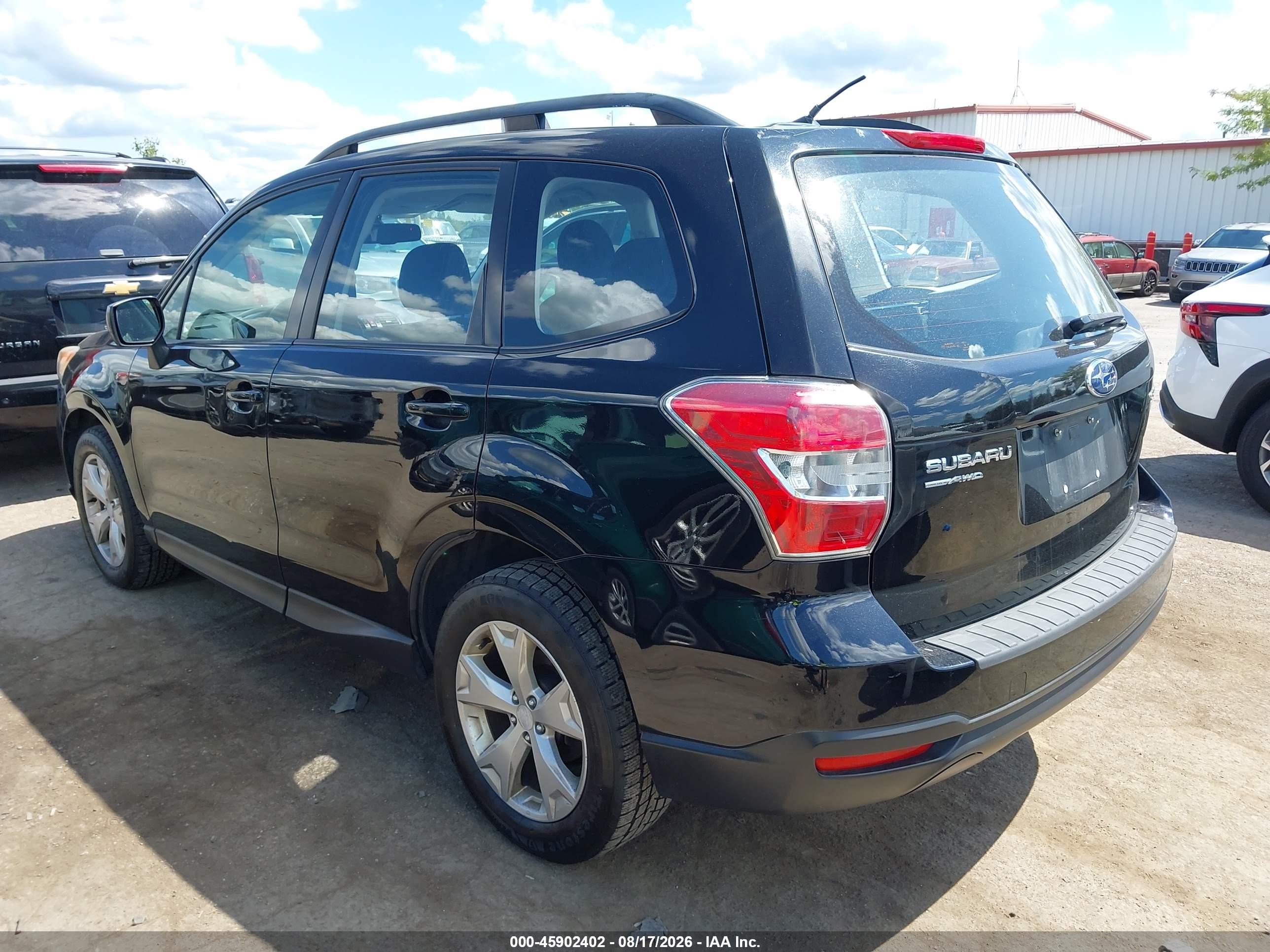 2015 Subaru Forester 2.5i Black vin: JF2SJABC9FH536833