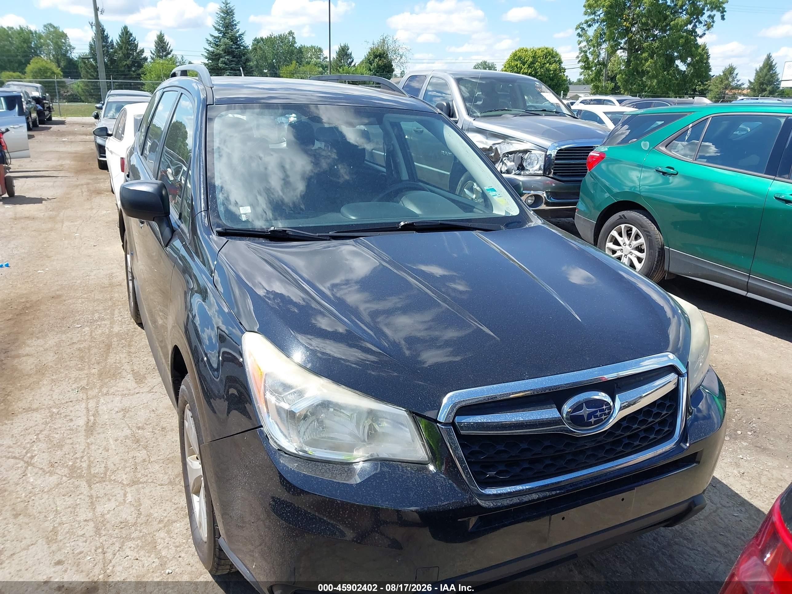 2015 Subaru Forester 2.5i Black vin: JF2SJABC9FH536833