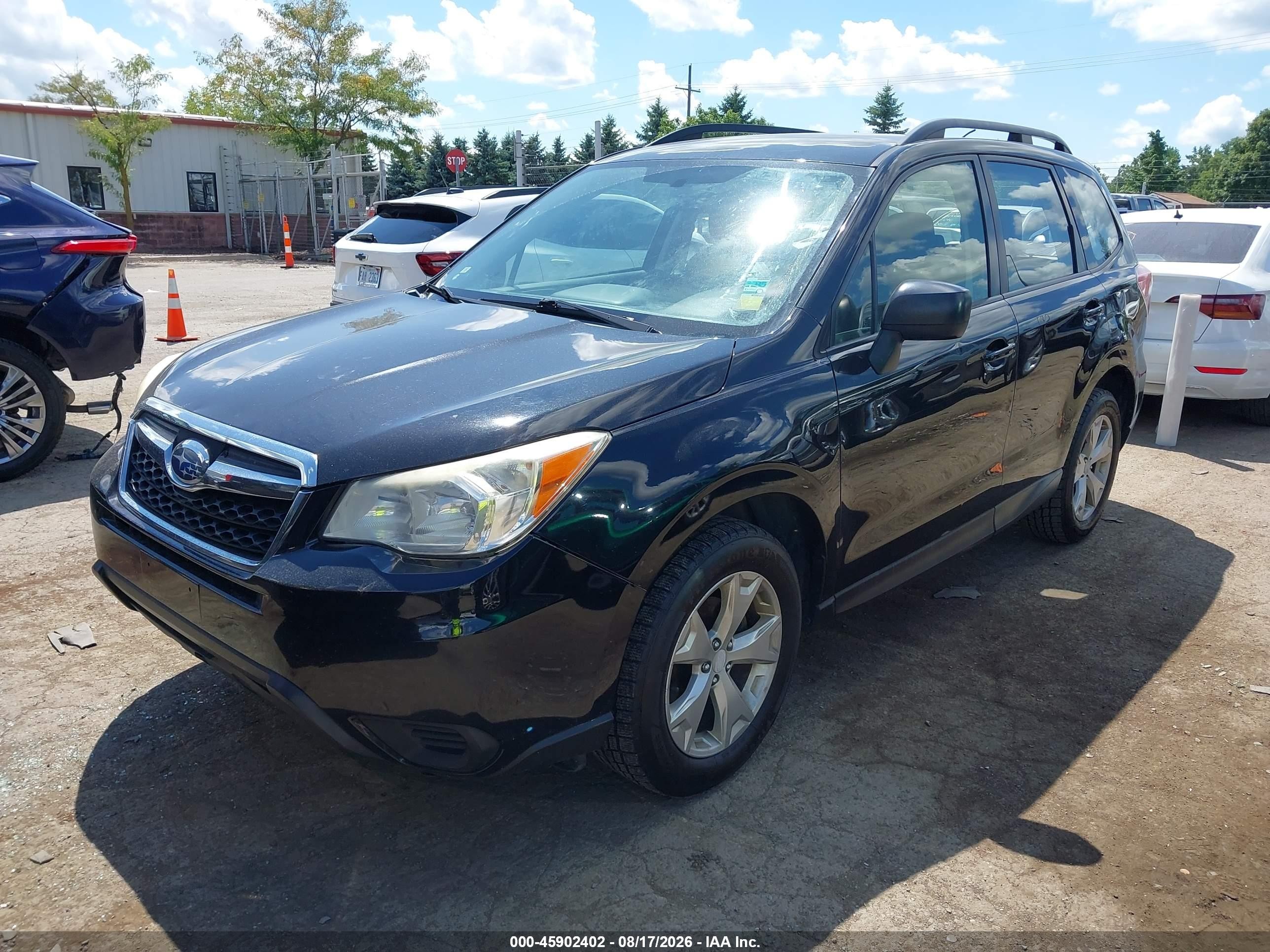 2015 Subaru Forester 2.5i Black vin: JF2SJABC9FH536833