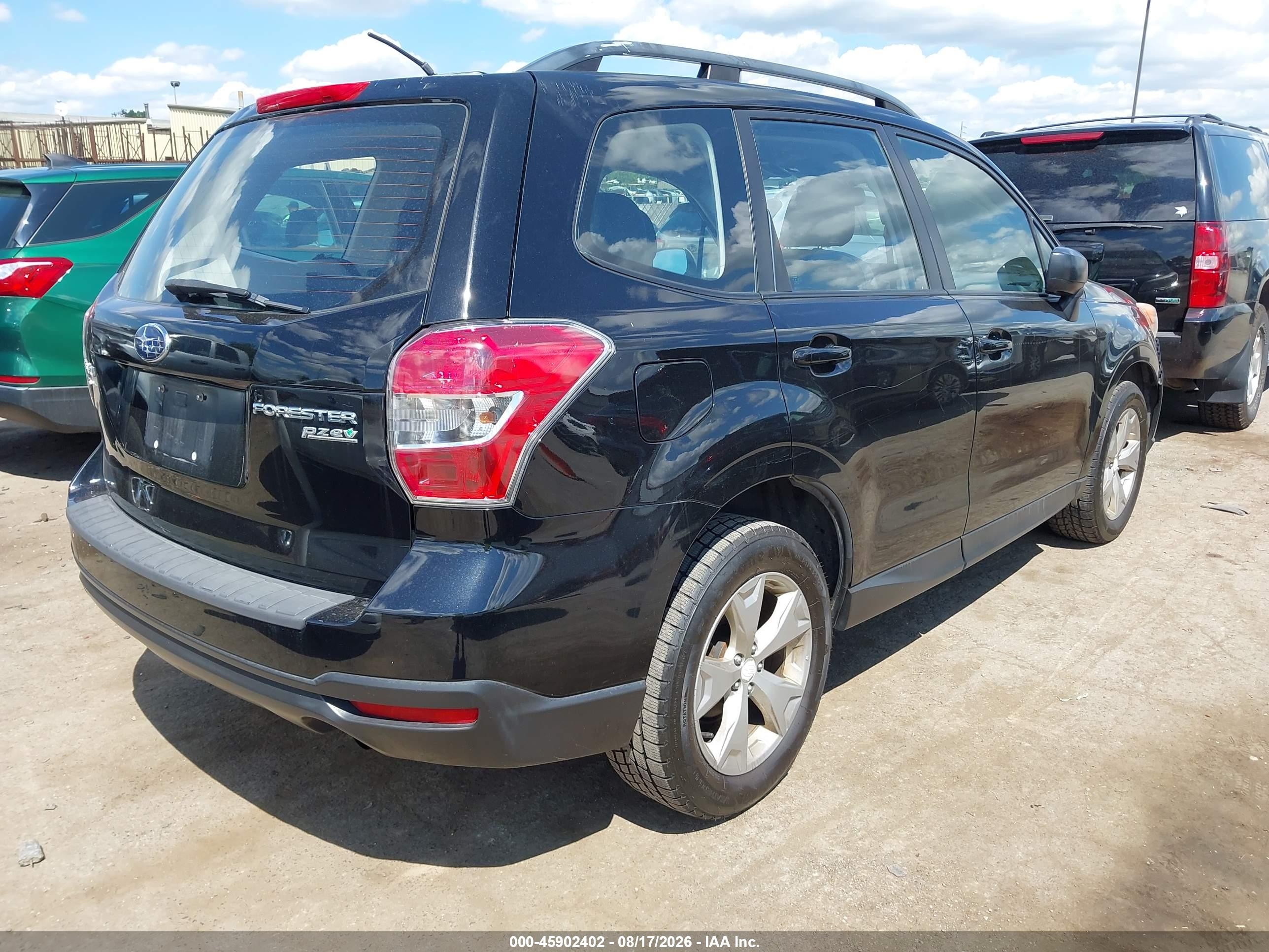 2015 Subaru Forester 2.5i Black vin: JF2SJABC9FH536833