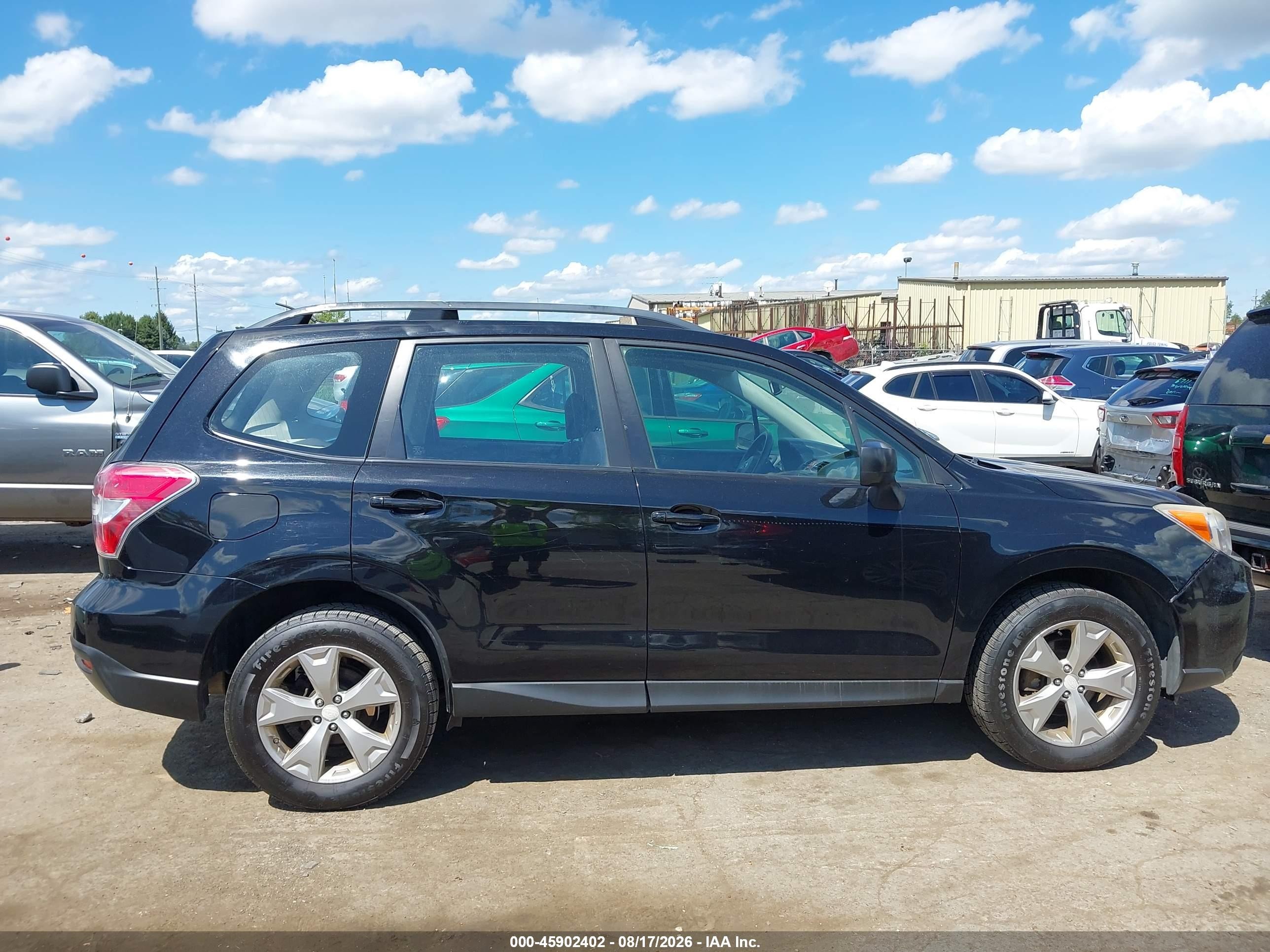2015 Subaru Forester 2.5i Black vin: JF2SJABC9FH536833