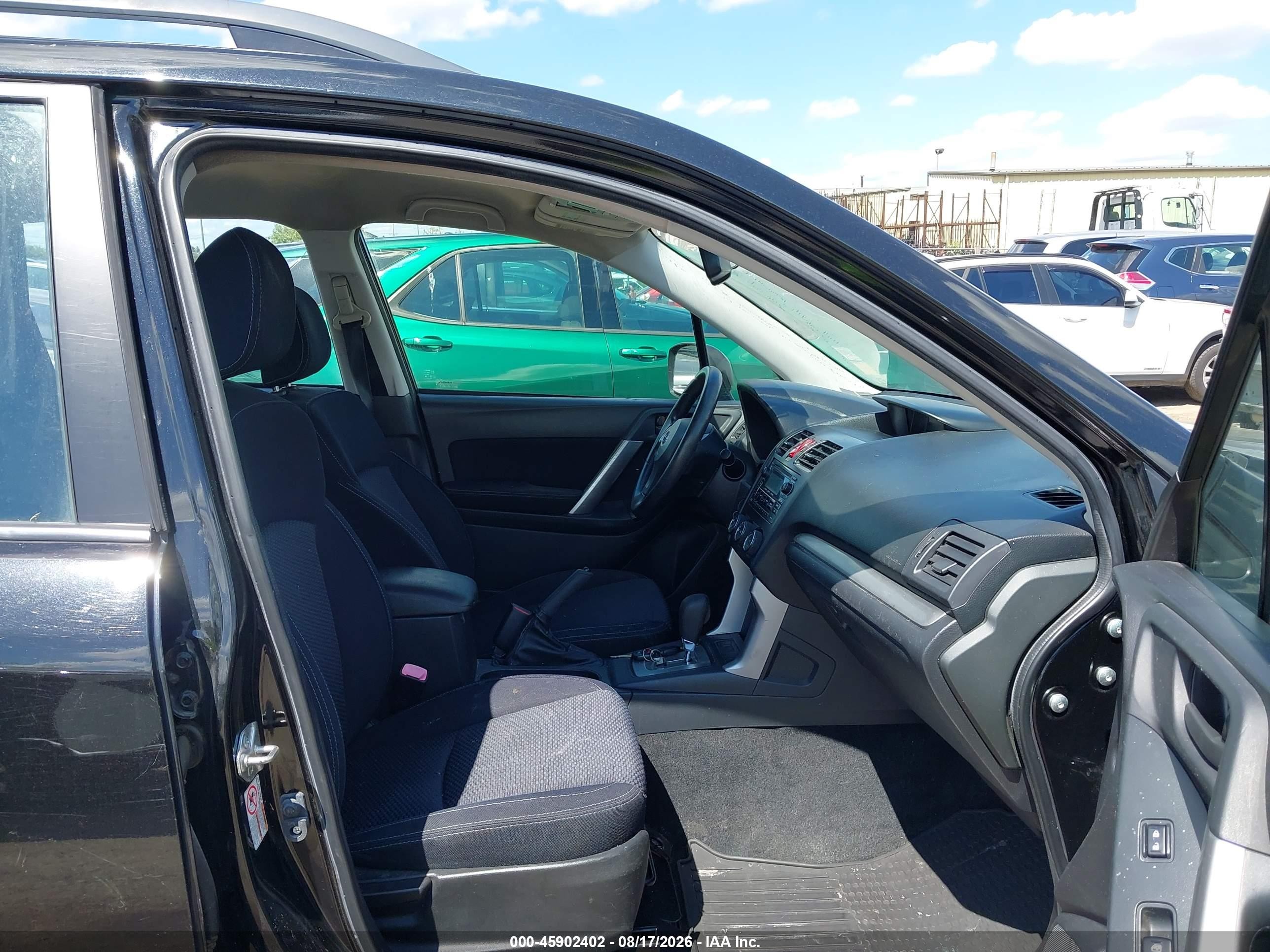 2015 Subaru Forester 2.5i Black vin: JF2SJABC9FH536833