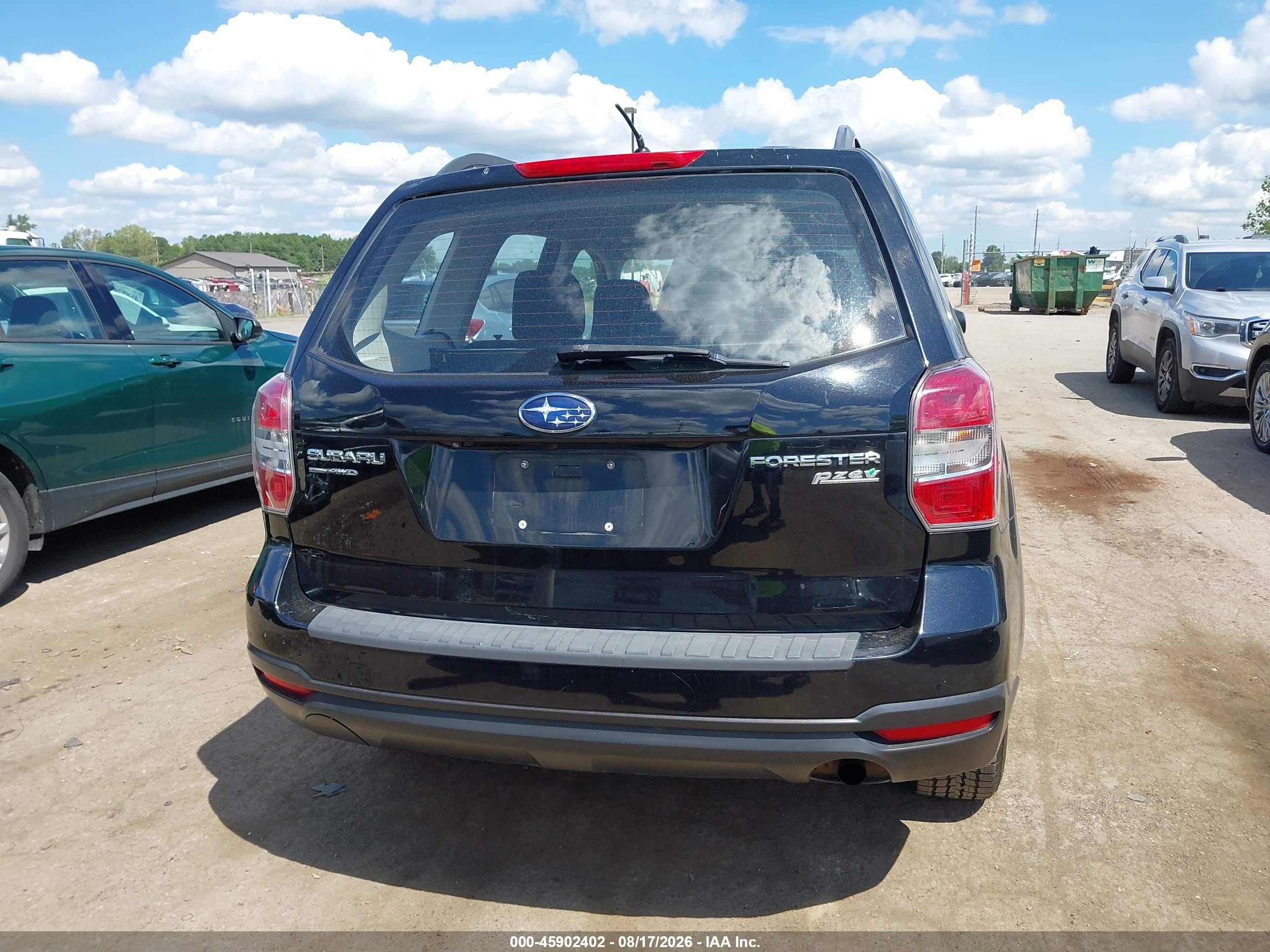 2015 Subaru Forester 2.5i Black vin: JF2SJABC9FH536833