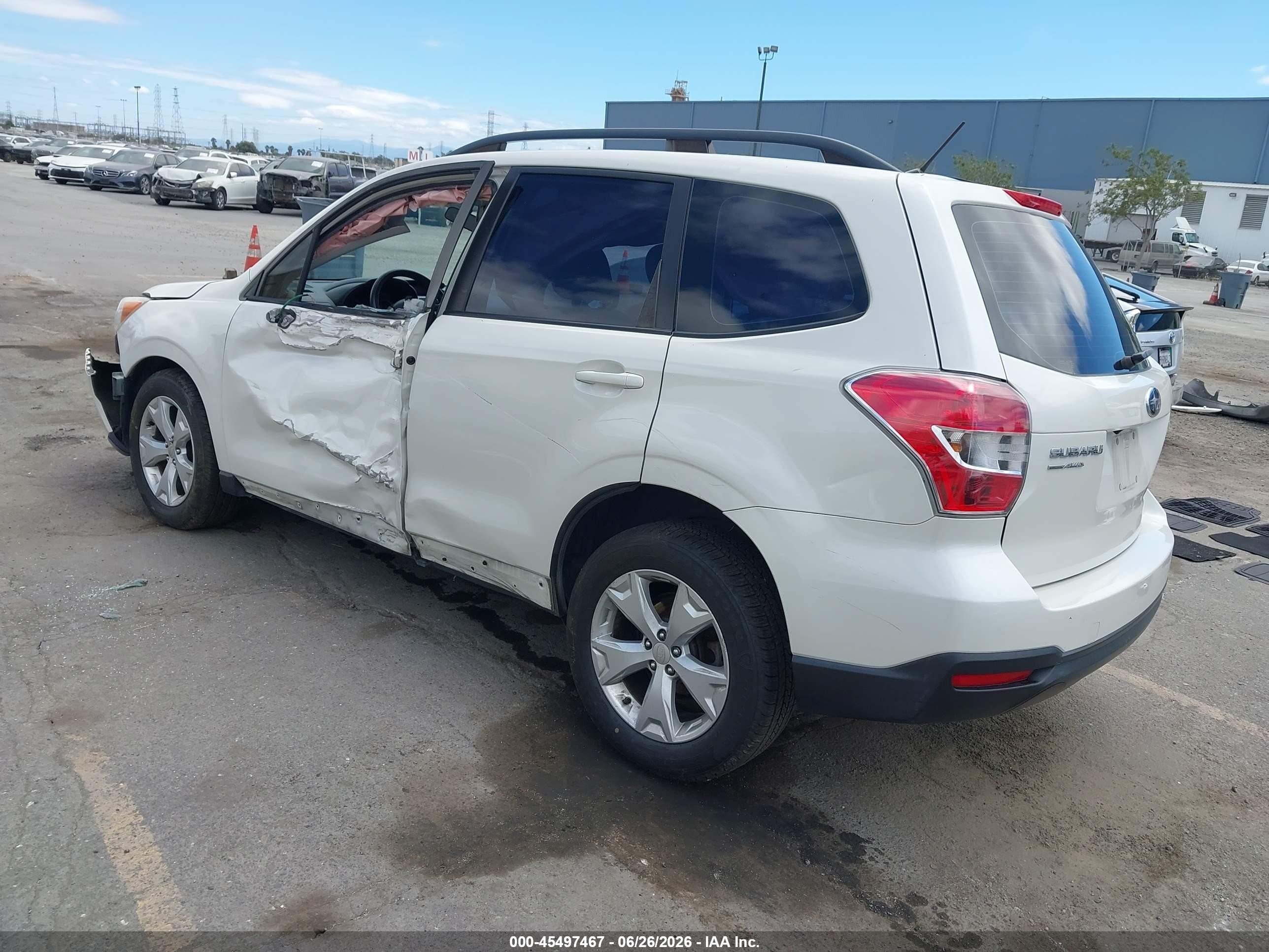 2015 Subaru Forester 2.5i Черный vin: JF2SJABC9FH540414